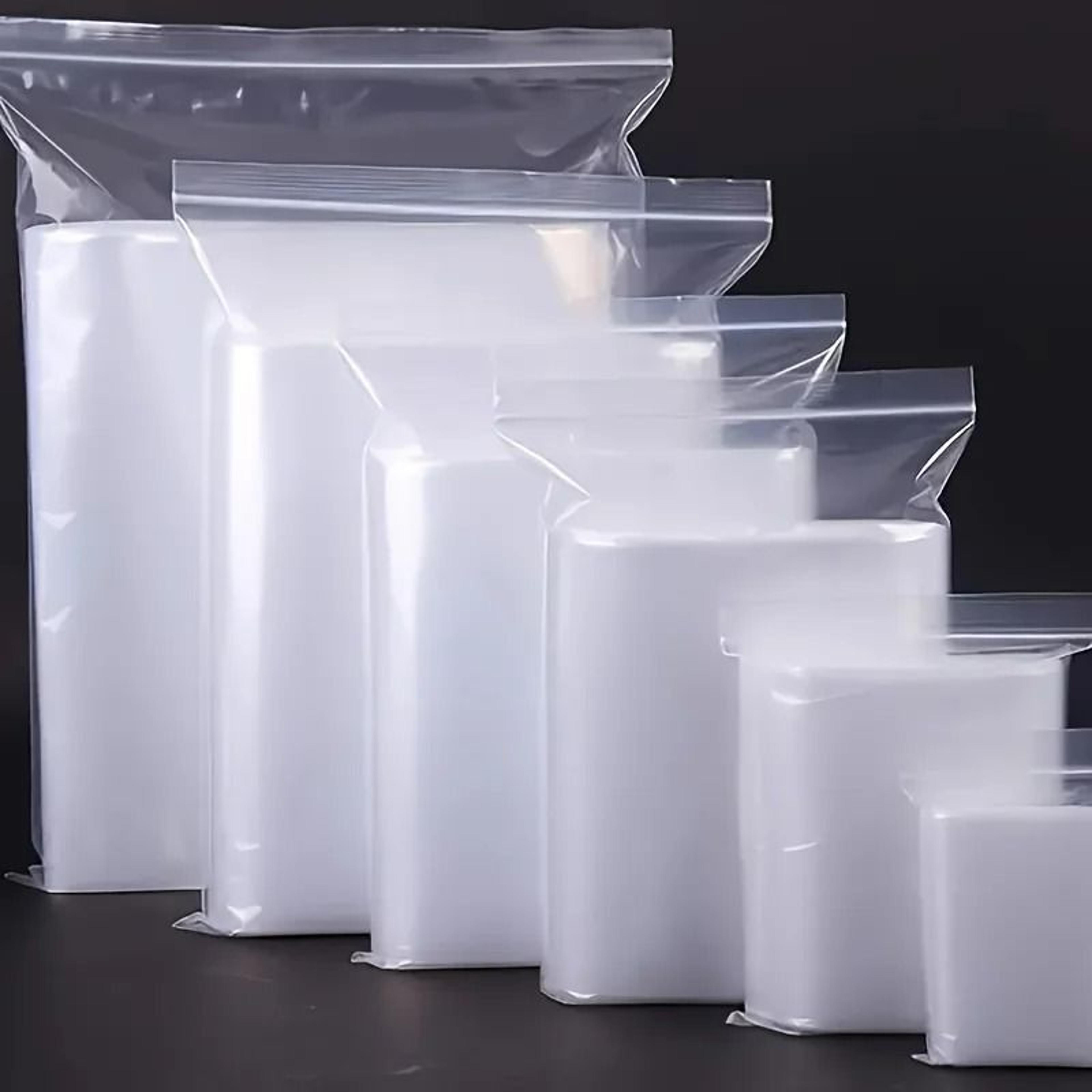 MultiPurpose Clear Zipper Lock Storage Bags  100 Piece Set 0