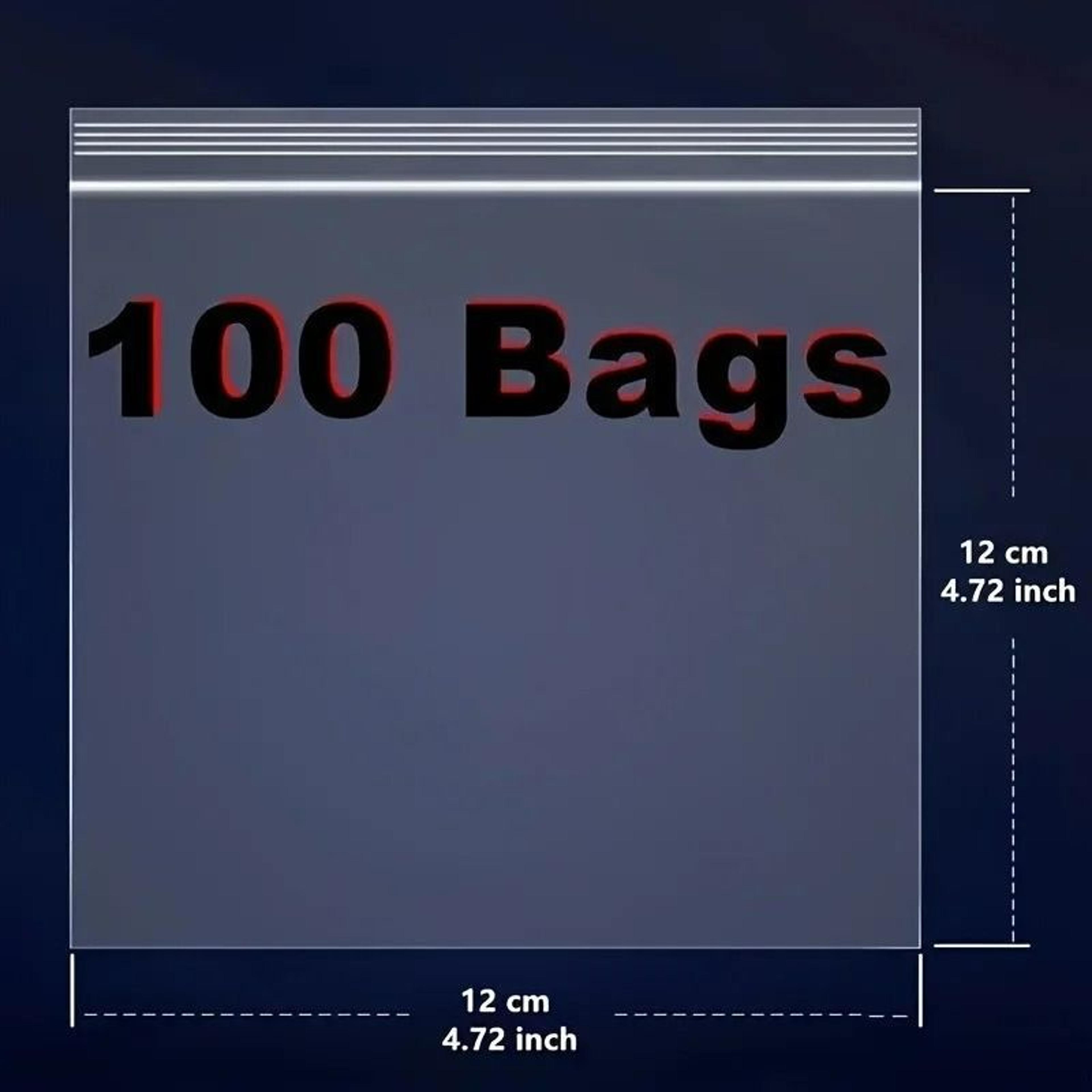 MultiPurpose Clear Zipper Lock Storage Bags  100 Piece Set 5
