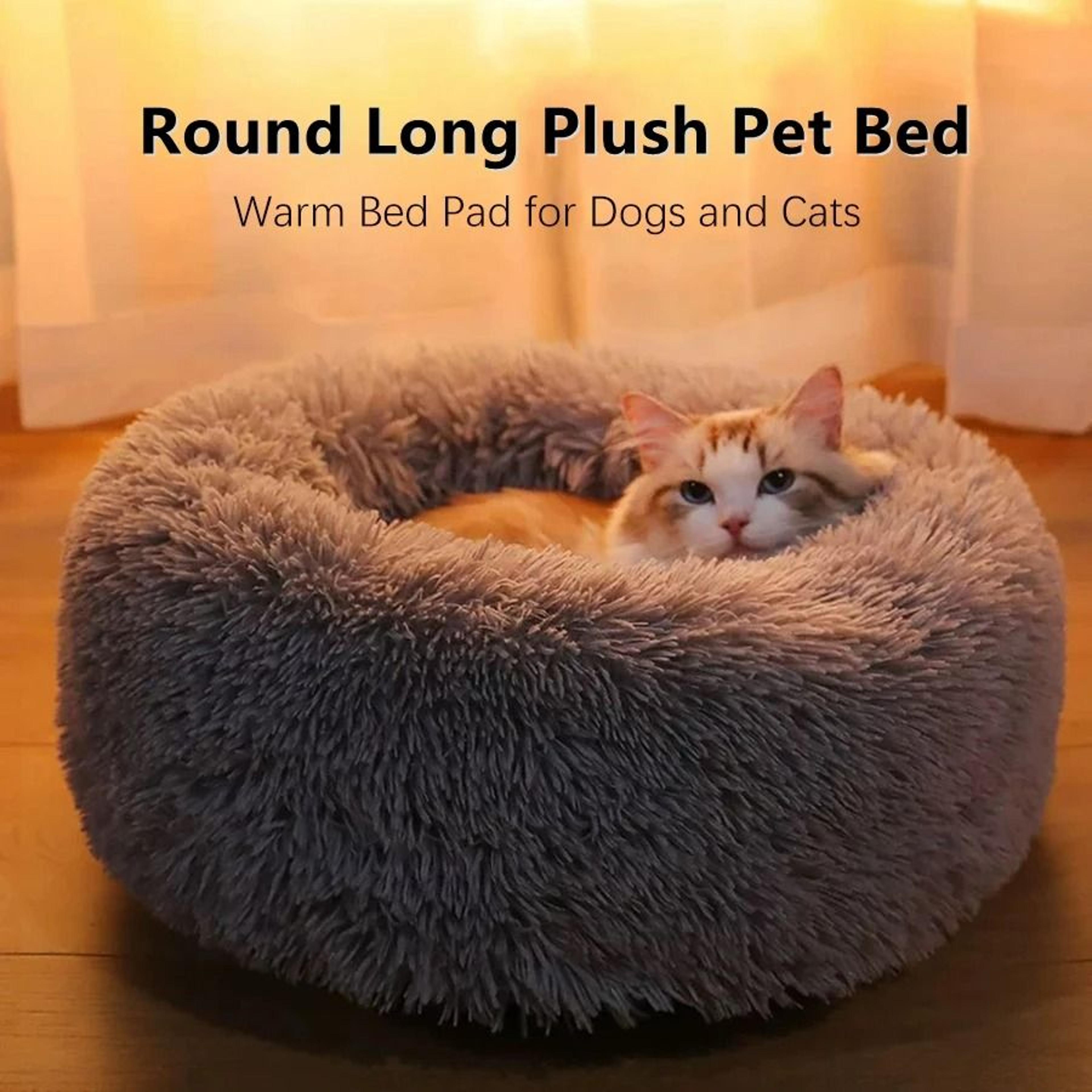 Deep Sleep Calm Comfort Plush Donut Bed 1