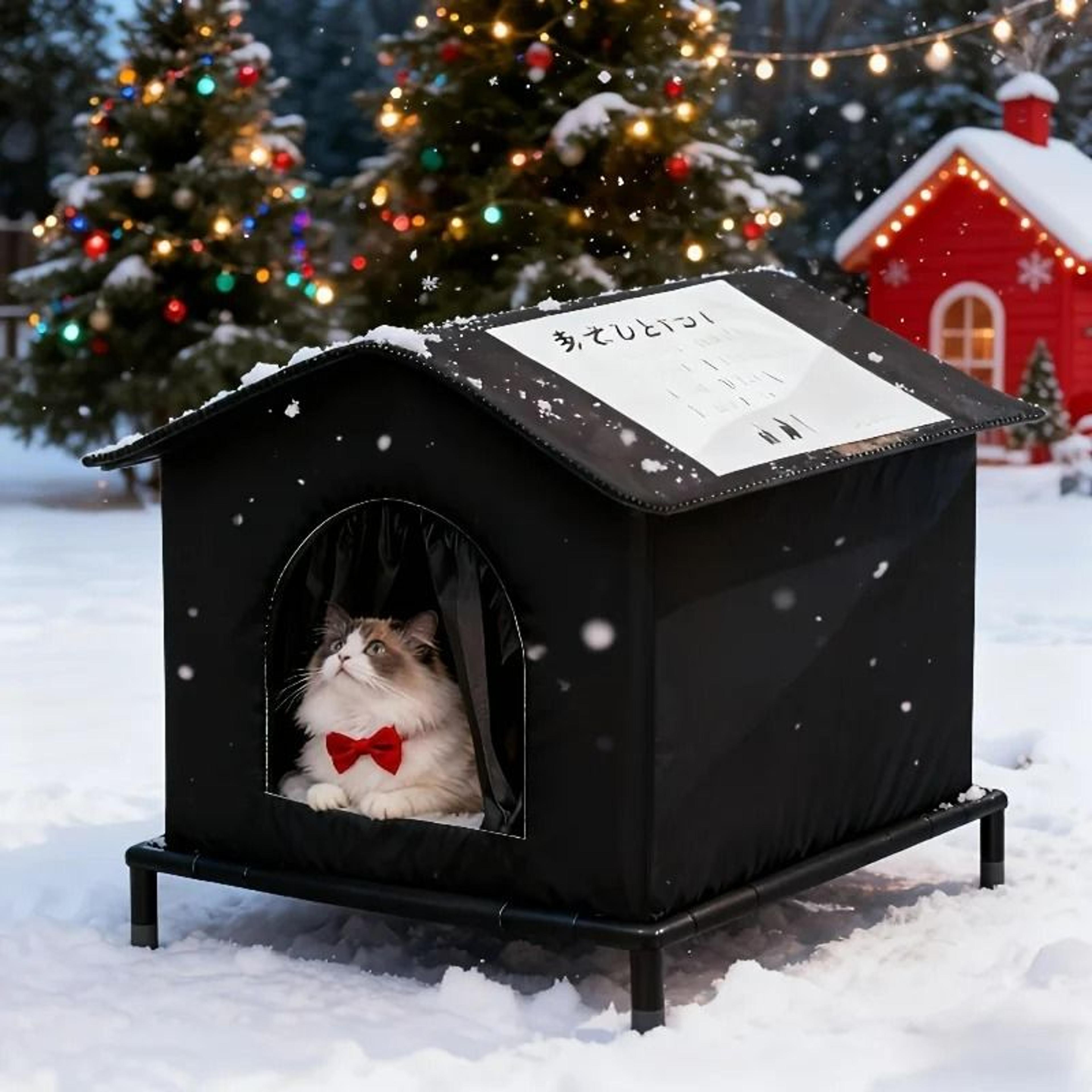 Insulated Outdoor Pet Shelter With Internal Foil Lining 4