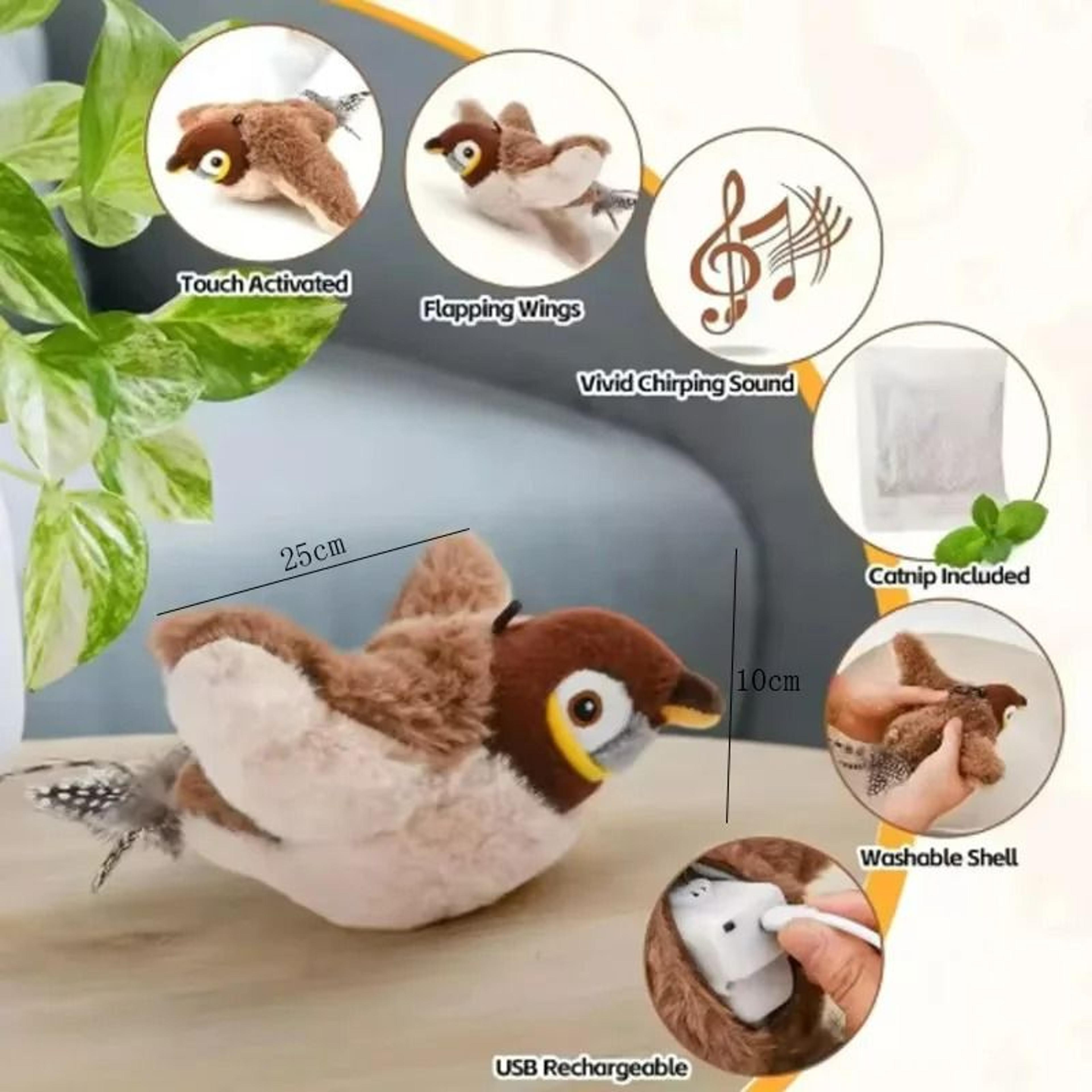 Interactive Flapping  Chirping Bird Toy 5