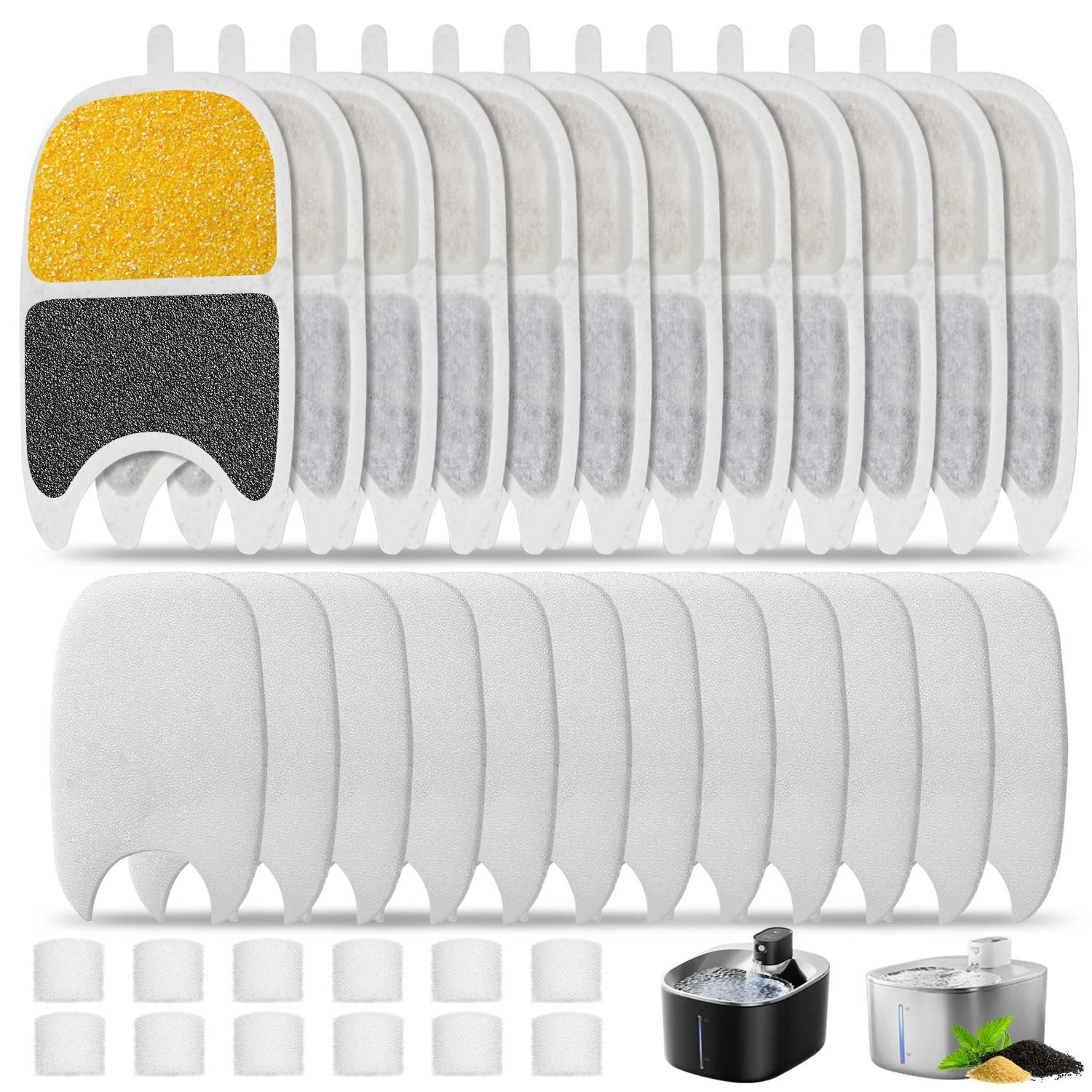 12-pack high-efficiency fountain replacement filters & sponges