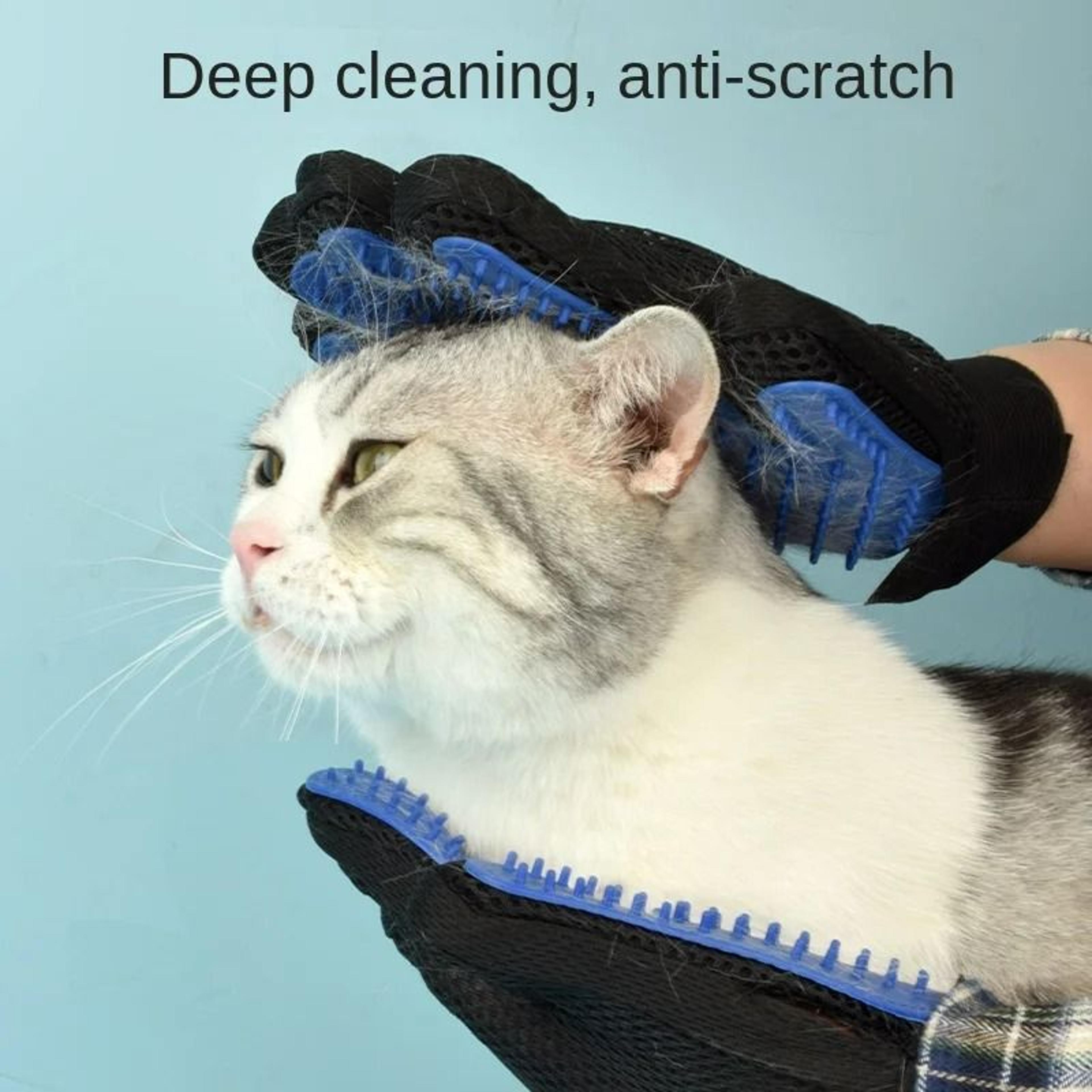 Pet Silicone Grooming  Deshedding Gloves 3