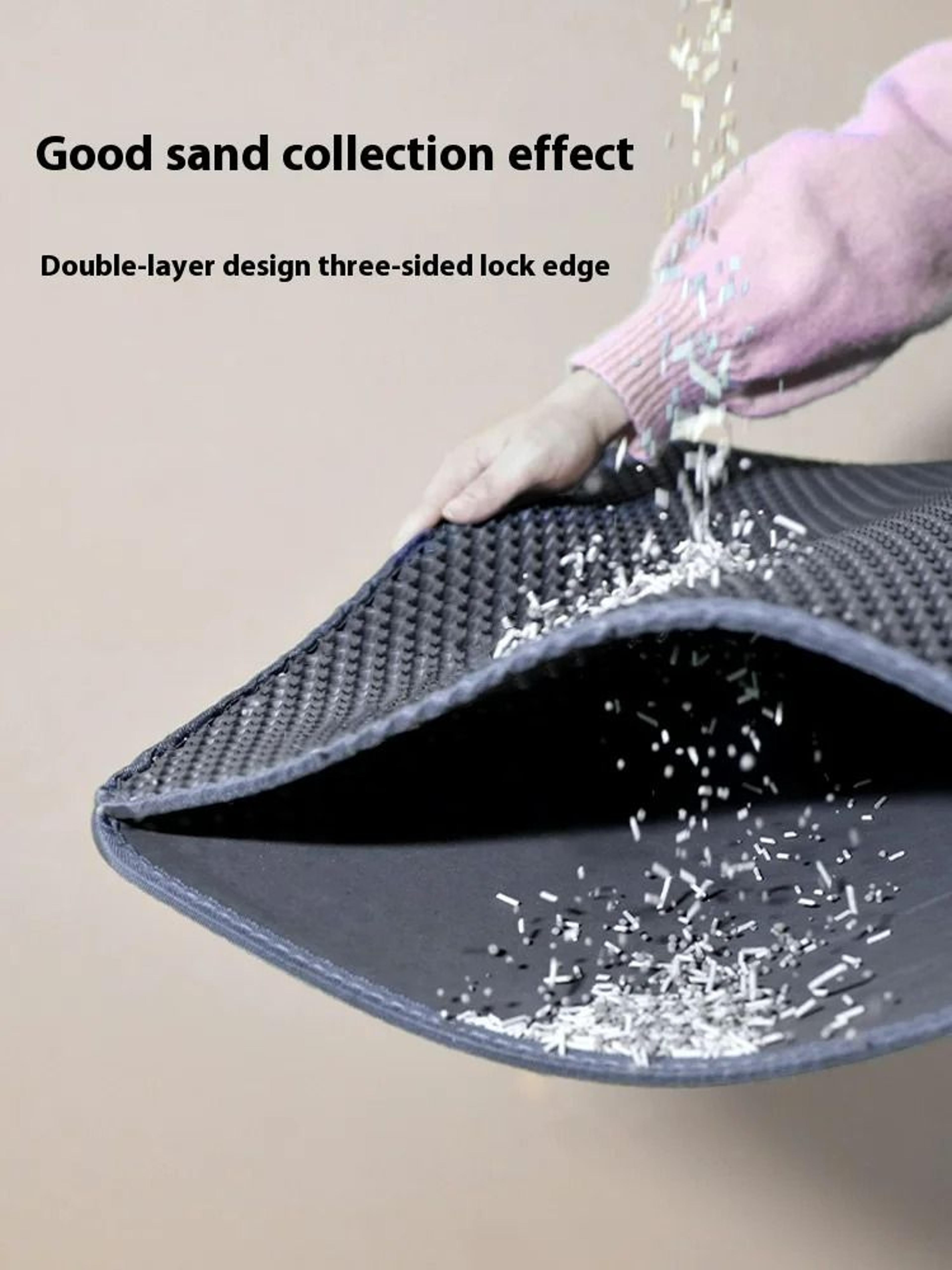 Large Double Layer Waterproof Litter Trapper  Easy Clean Mat 0