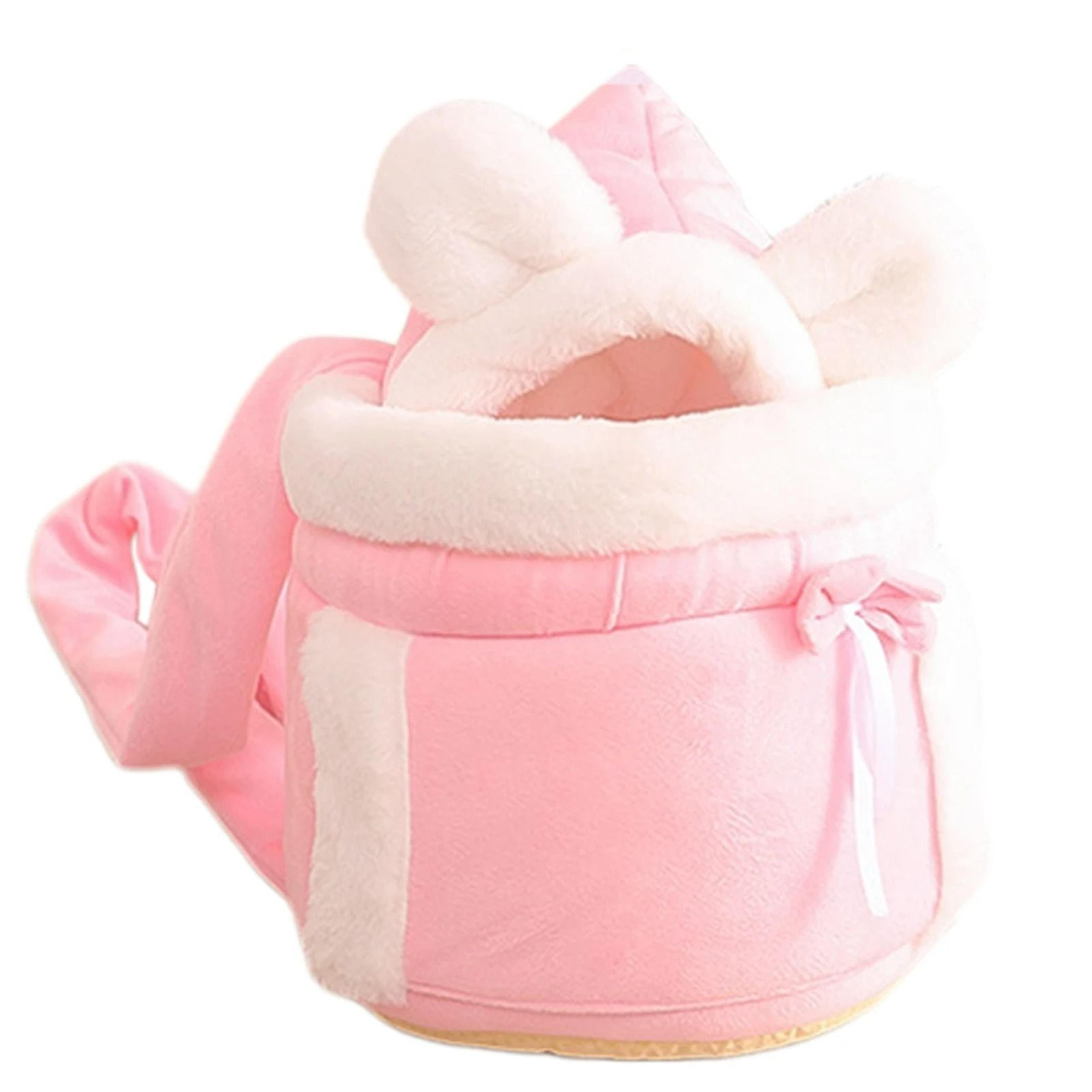 Winter Warm Plush Cat Backpack  Cozy Travel Carrier 8