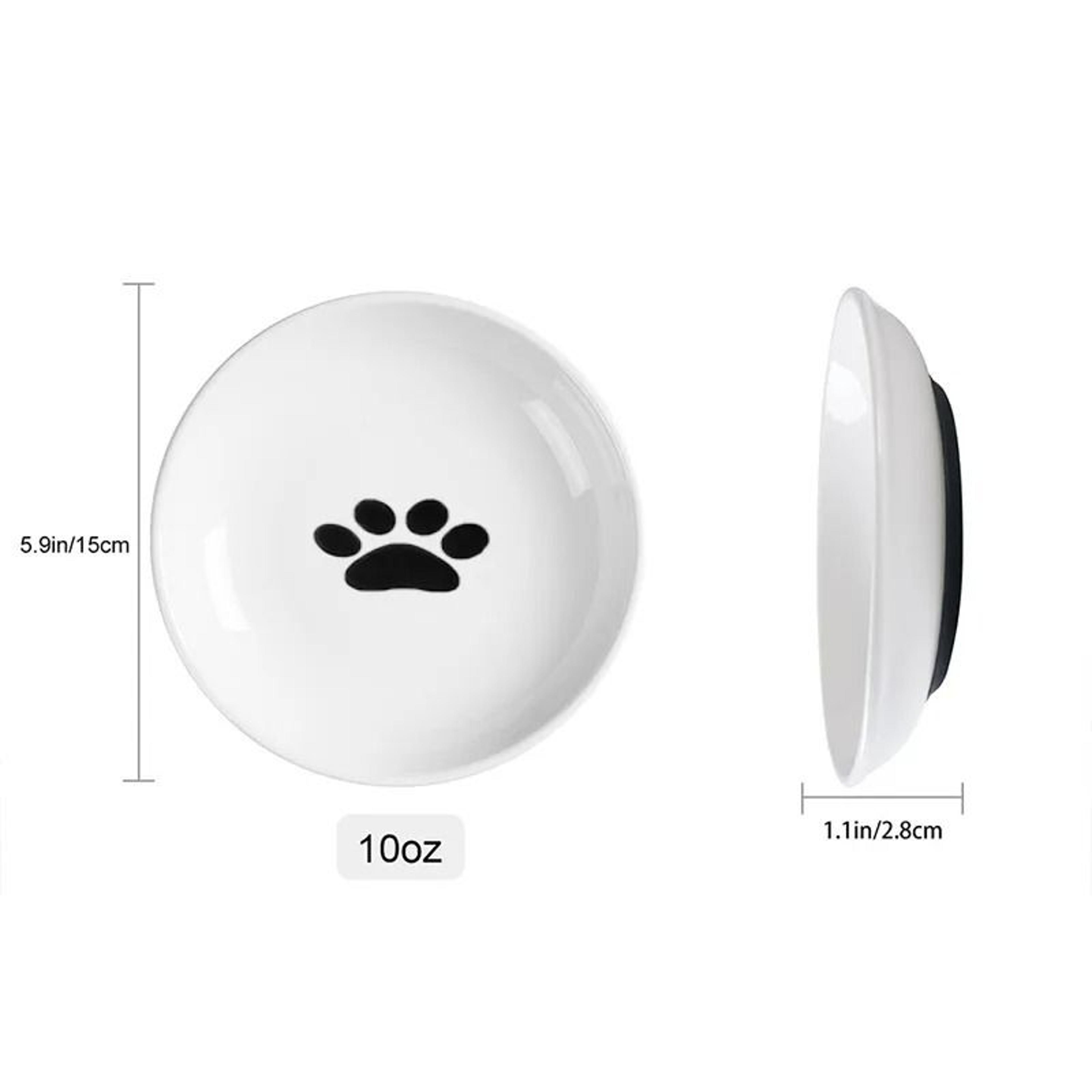 WhiskerFriendly Ceramic Snack  Canned Food Tray 8