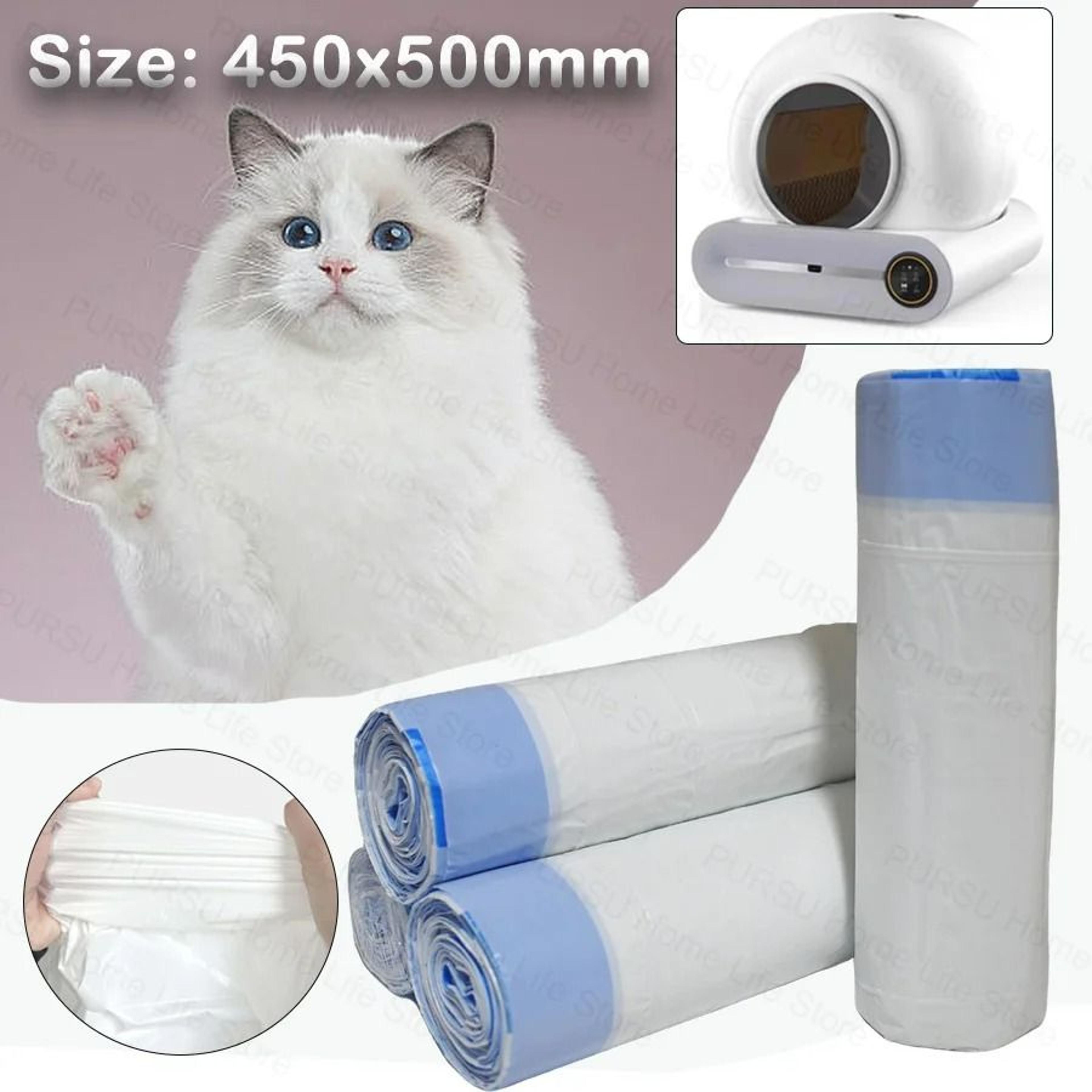 heavy-duty smart litter box replacement liners (3-roll set)