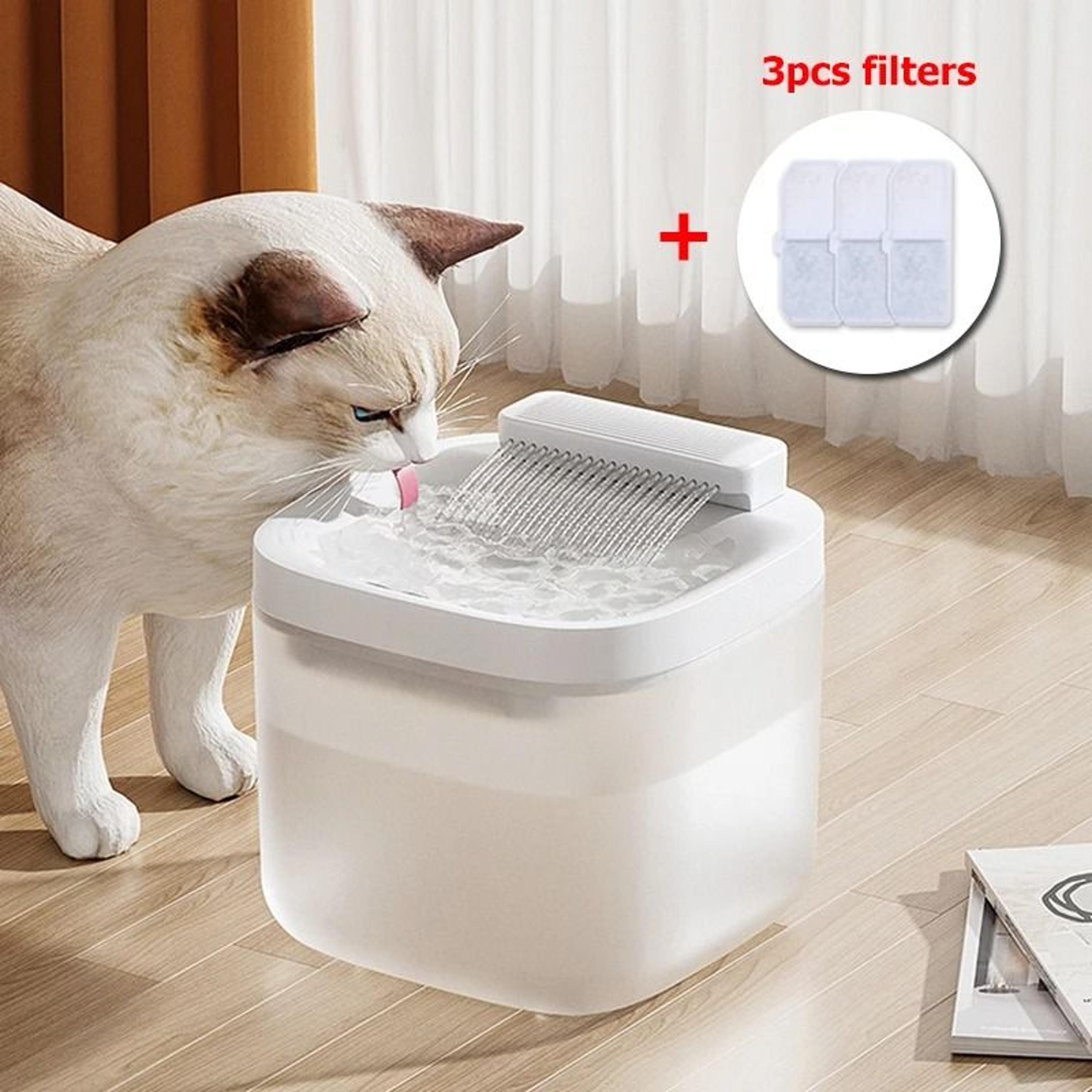 ultra-quiet 3l automatic pet water fountain & filtration system