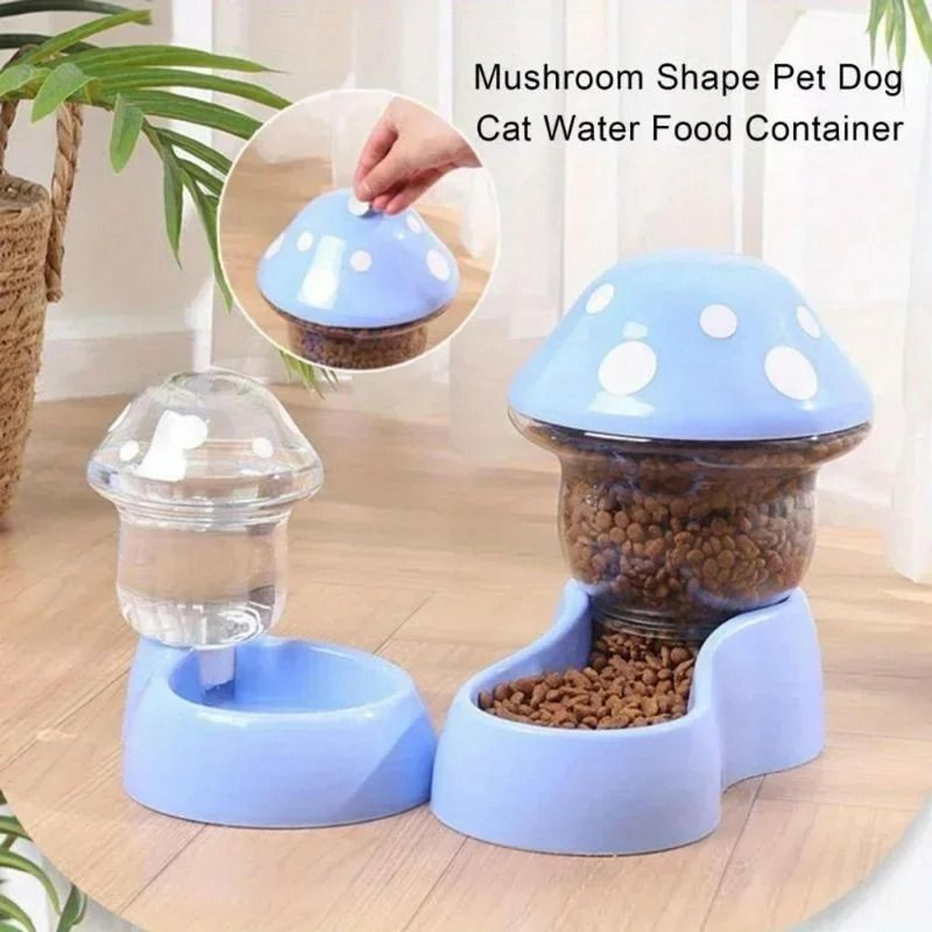 Enchanted Mushroom Automatic Pet Feeder  Water Dispenser 1
