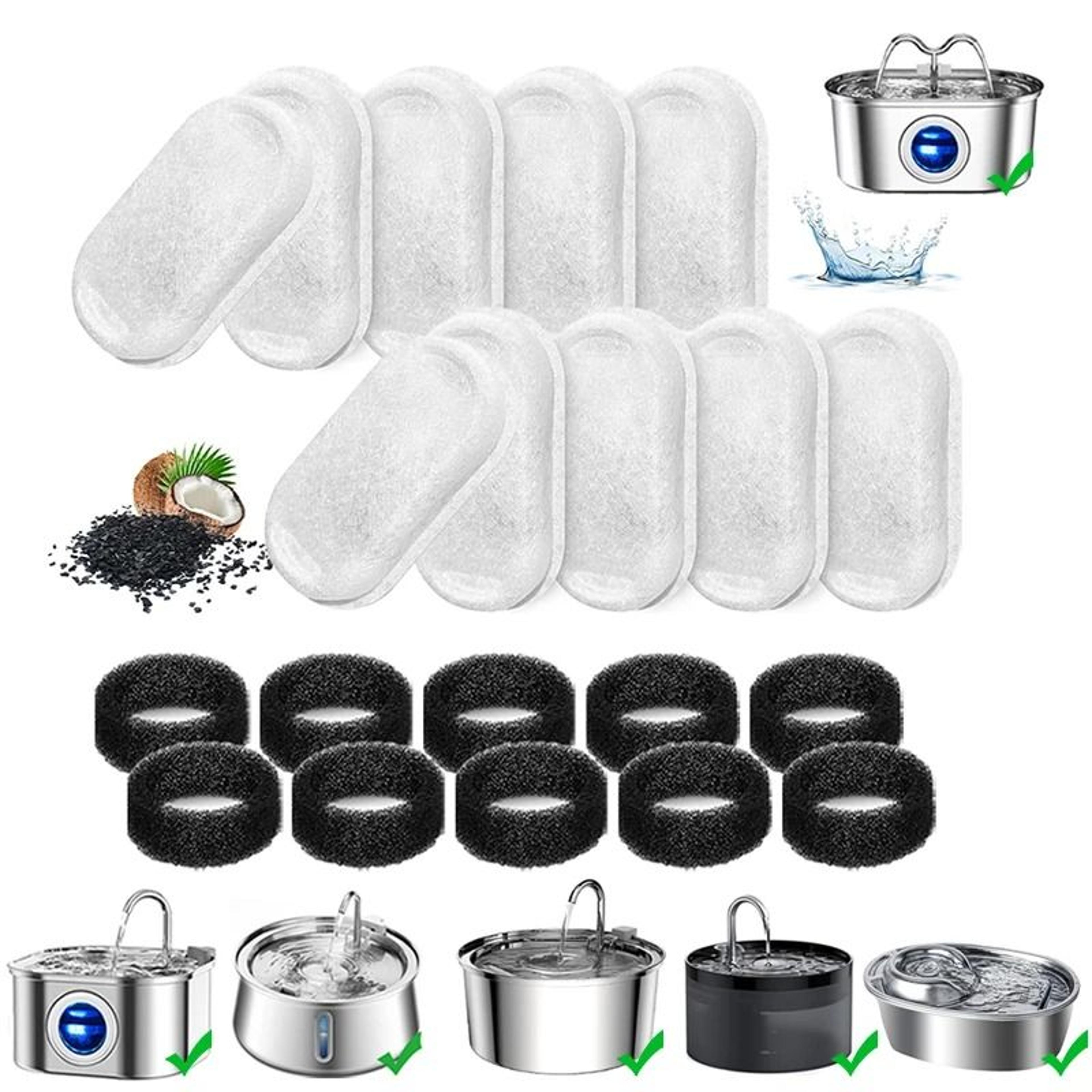 high-performance replacement filters for stainless steel pet fountains