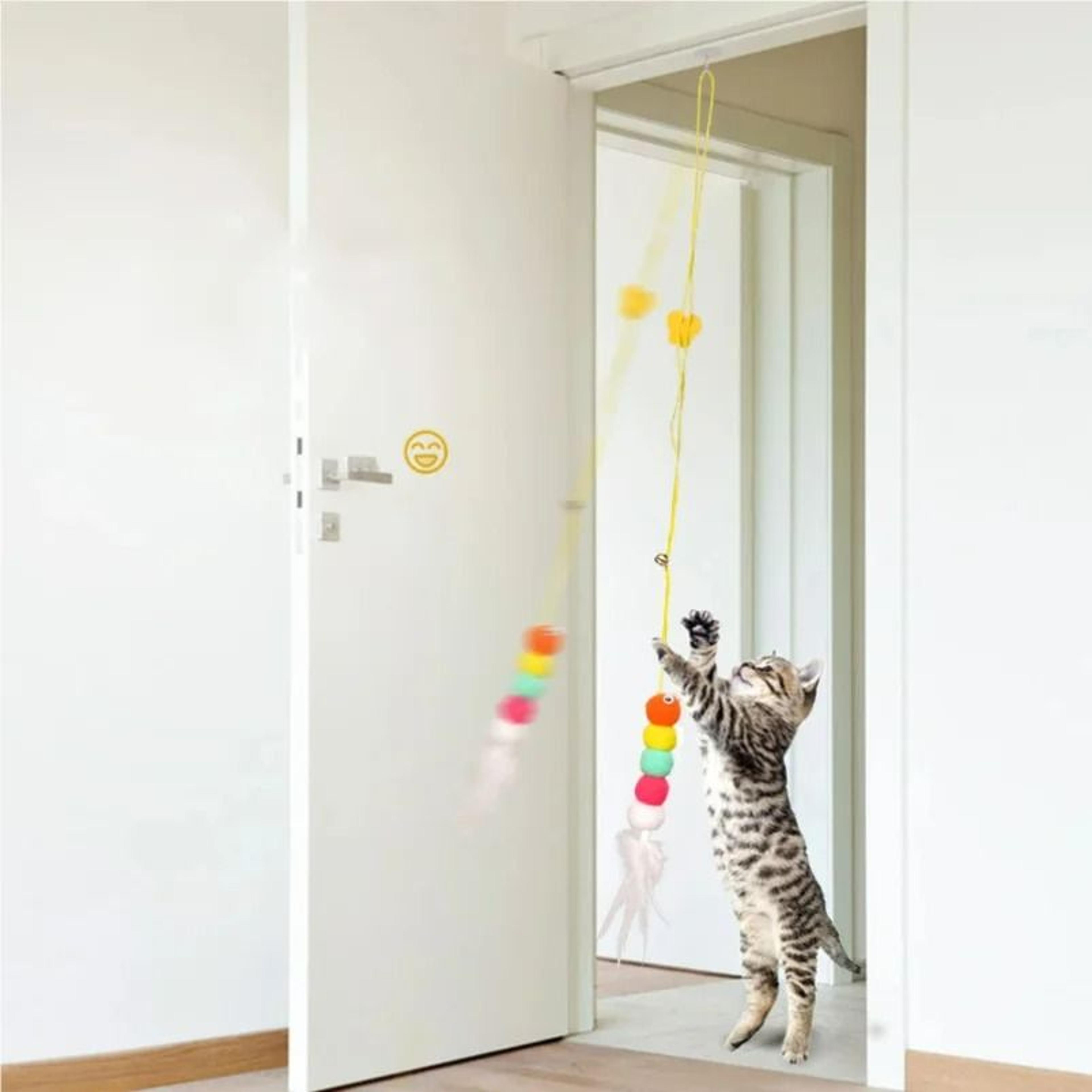 dragonfly aerial acrobat hanging self-play elastic cat toy