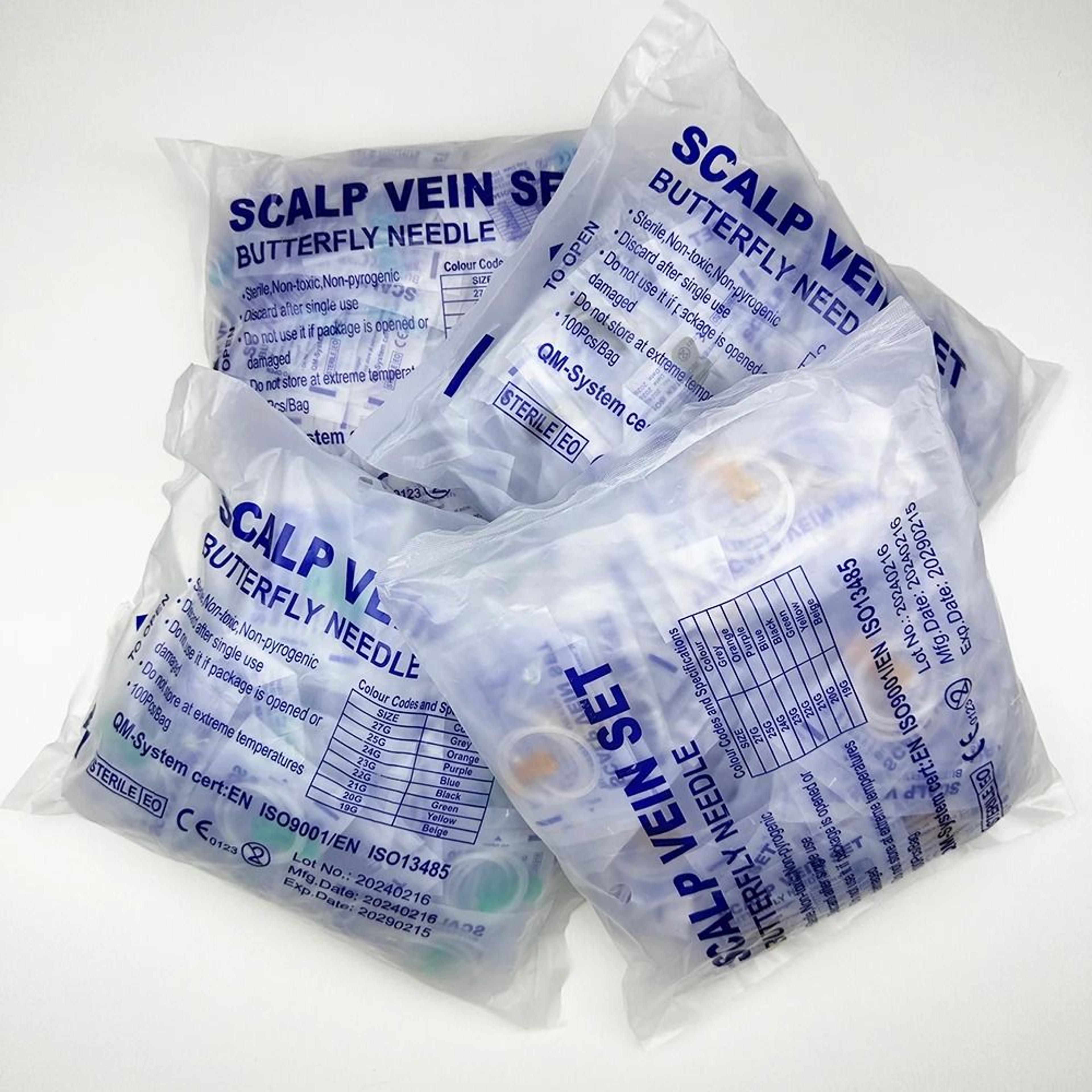precision disposable butterfly infusion needles for veterinary care