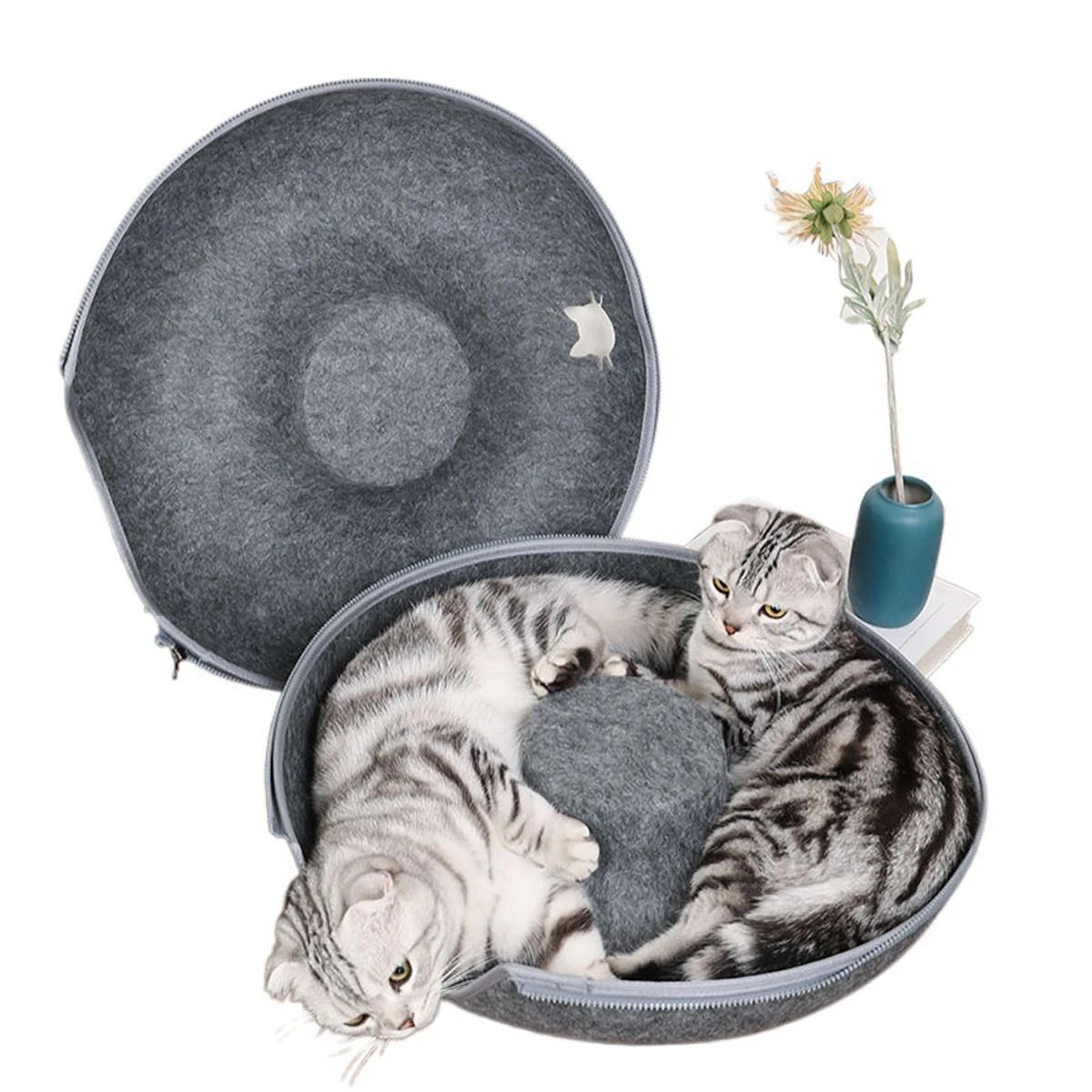 Interactive Felt Donut Cat Tunnel  Bed 3