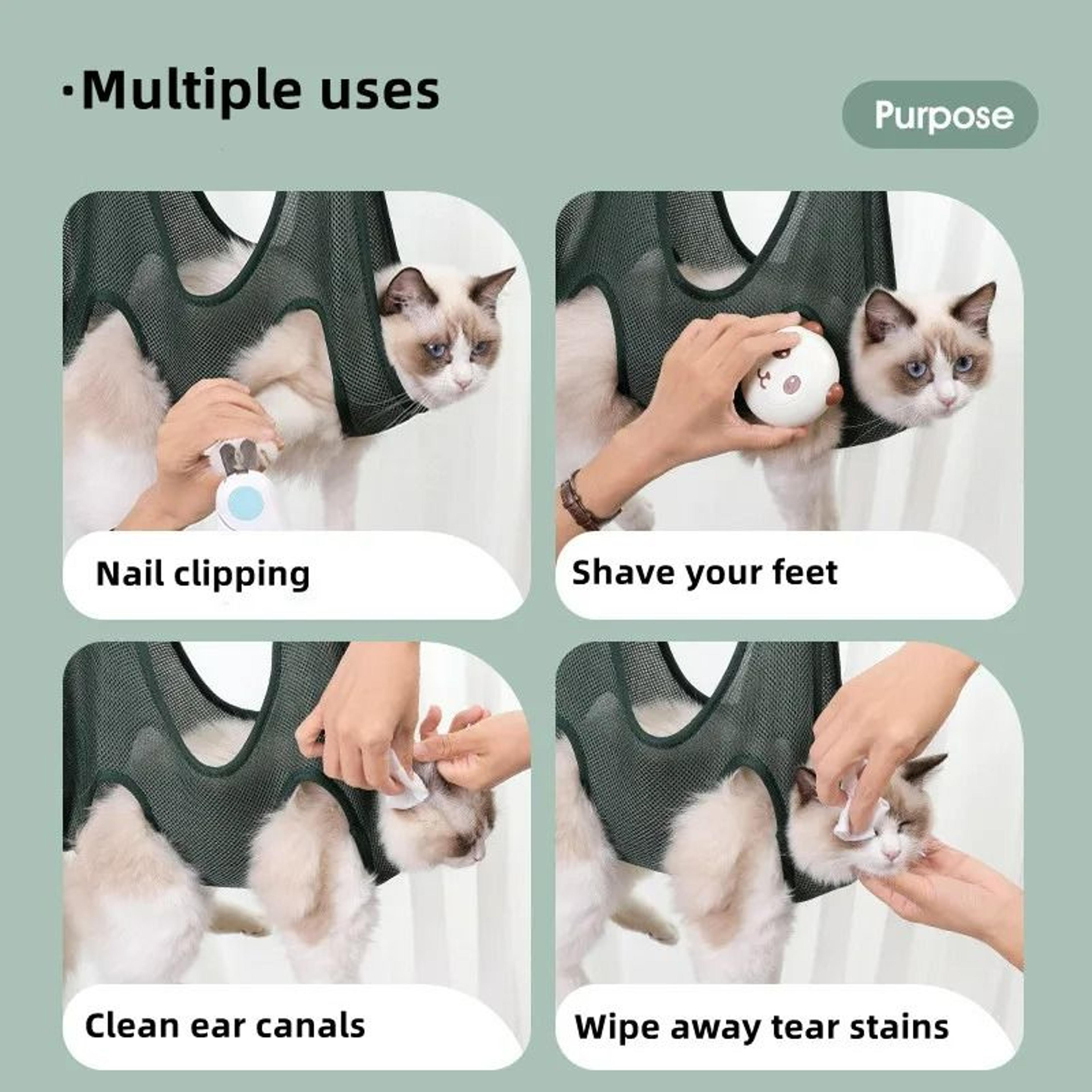 Breathable Pet Grooming Hammock  Restraint Bag 1