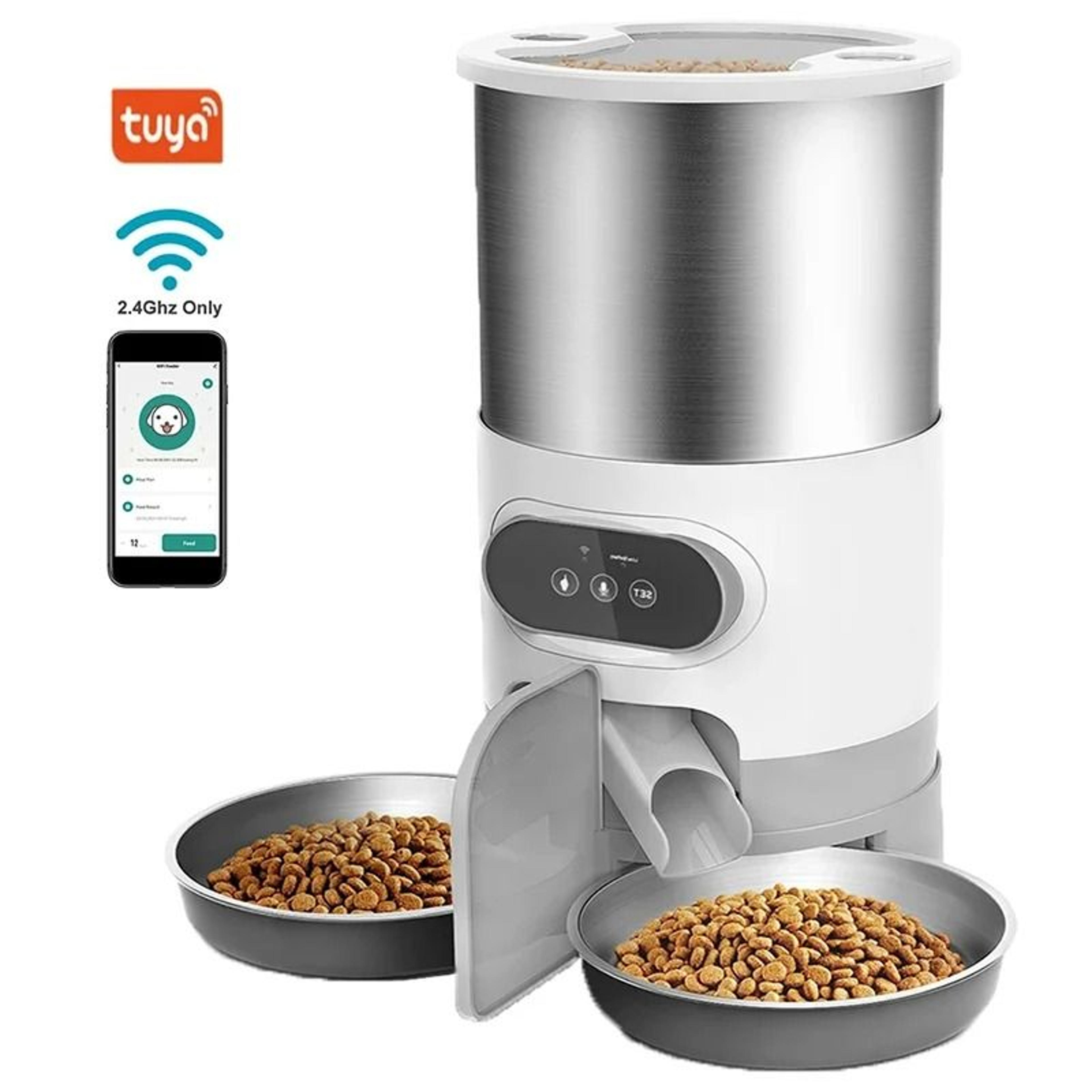 Smart AppControlled Automatic Double Meal Pet Feeder 9