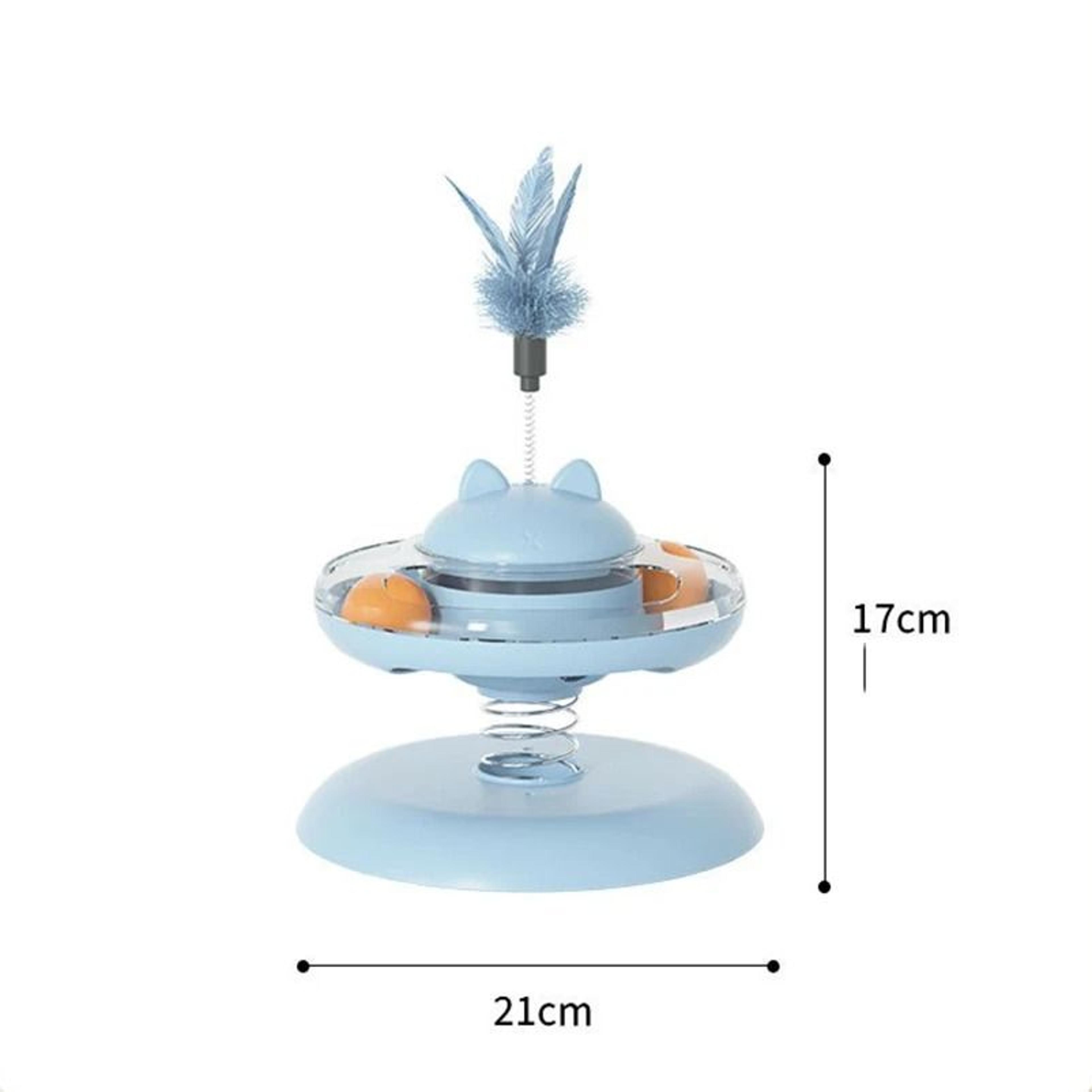 Interactive Turntable Cat Track Ball And Treat Dispenser 5