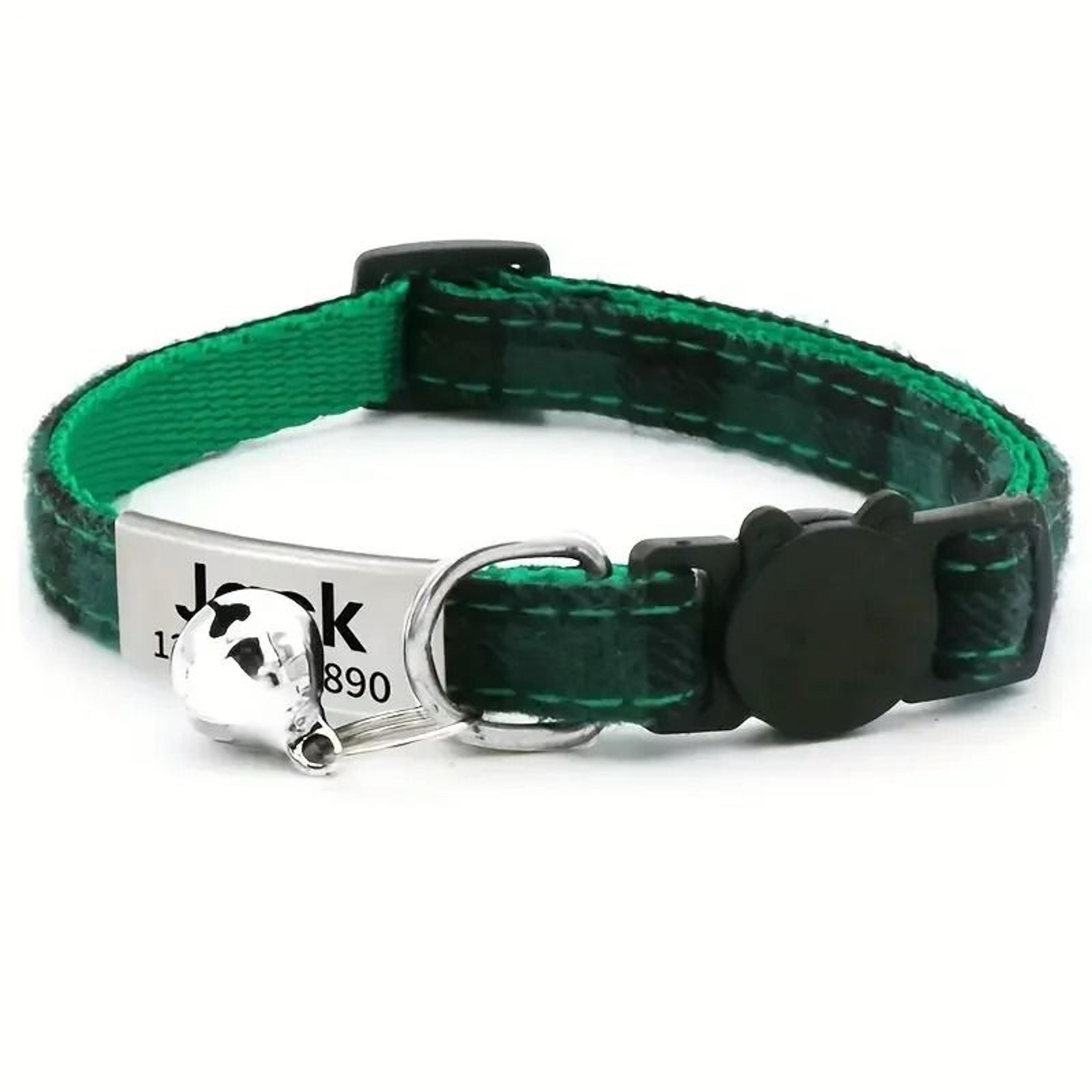 Personalized Plaid Breakaway Safety Cat Collar 3