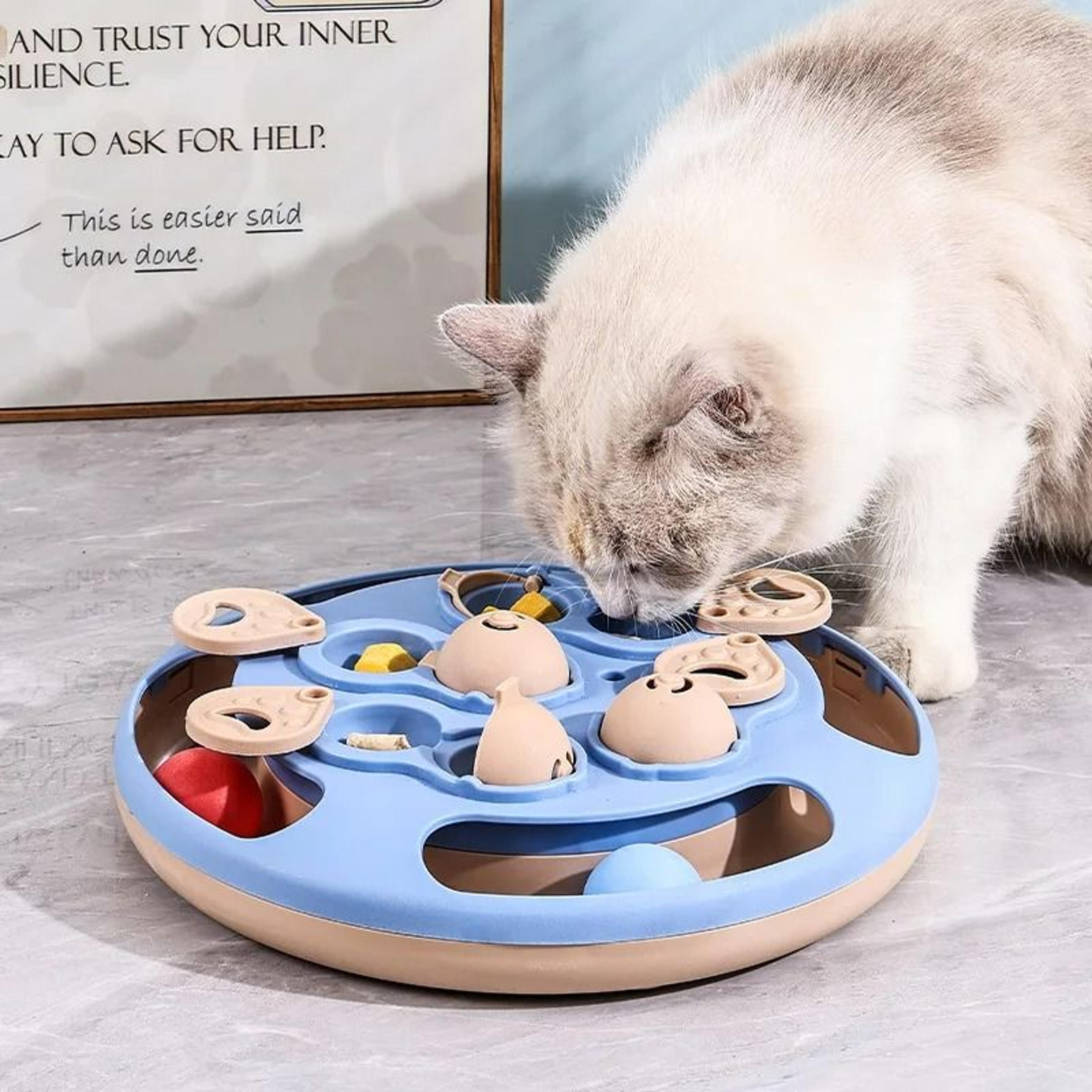Interactive Turntable Smart Cat Puzzle  Slow Feeder 1
