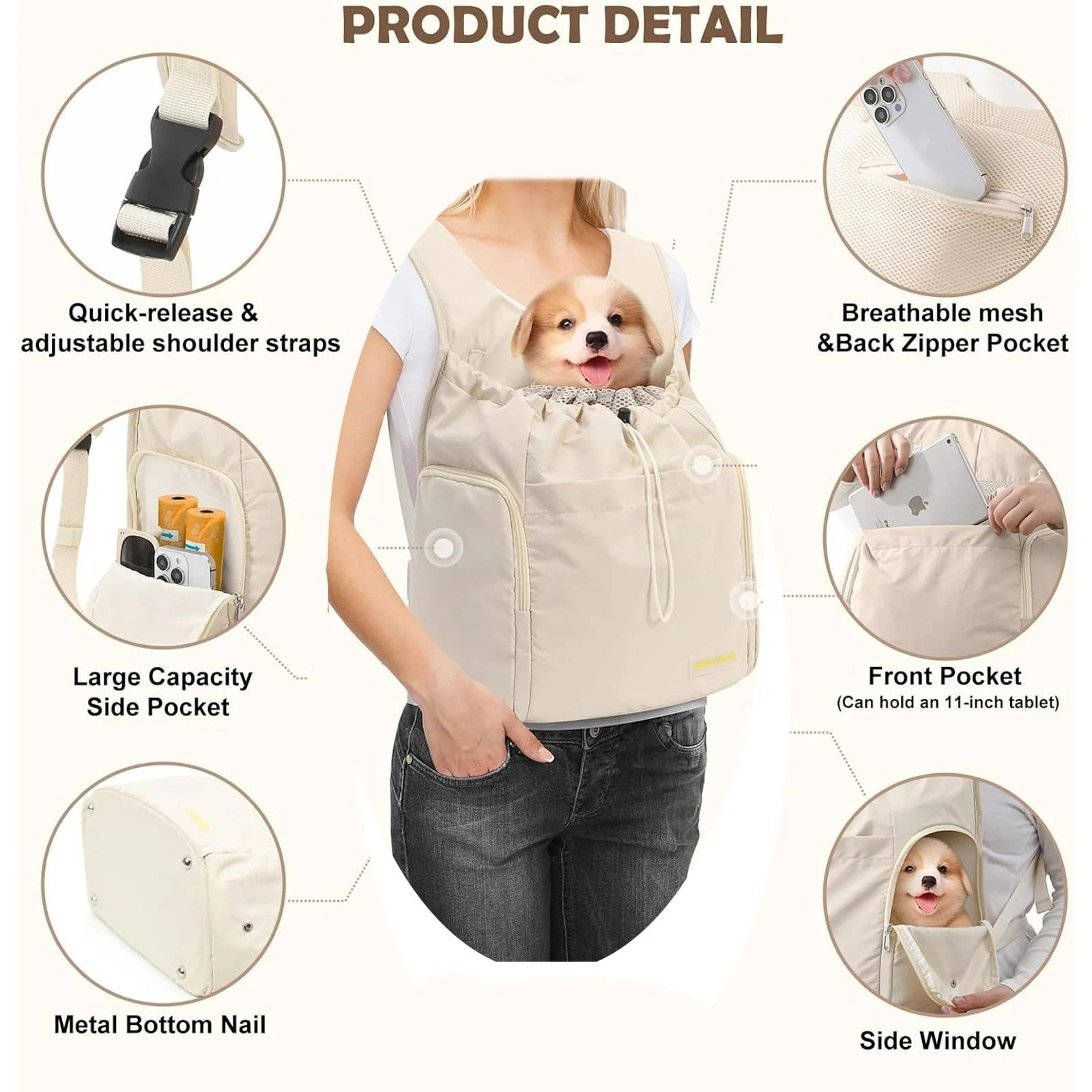 LargeCapacity Breathable Pet Travel Chest Backpack 4