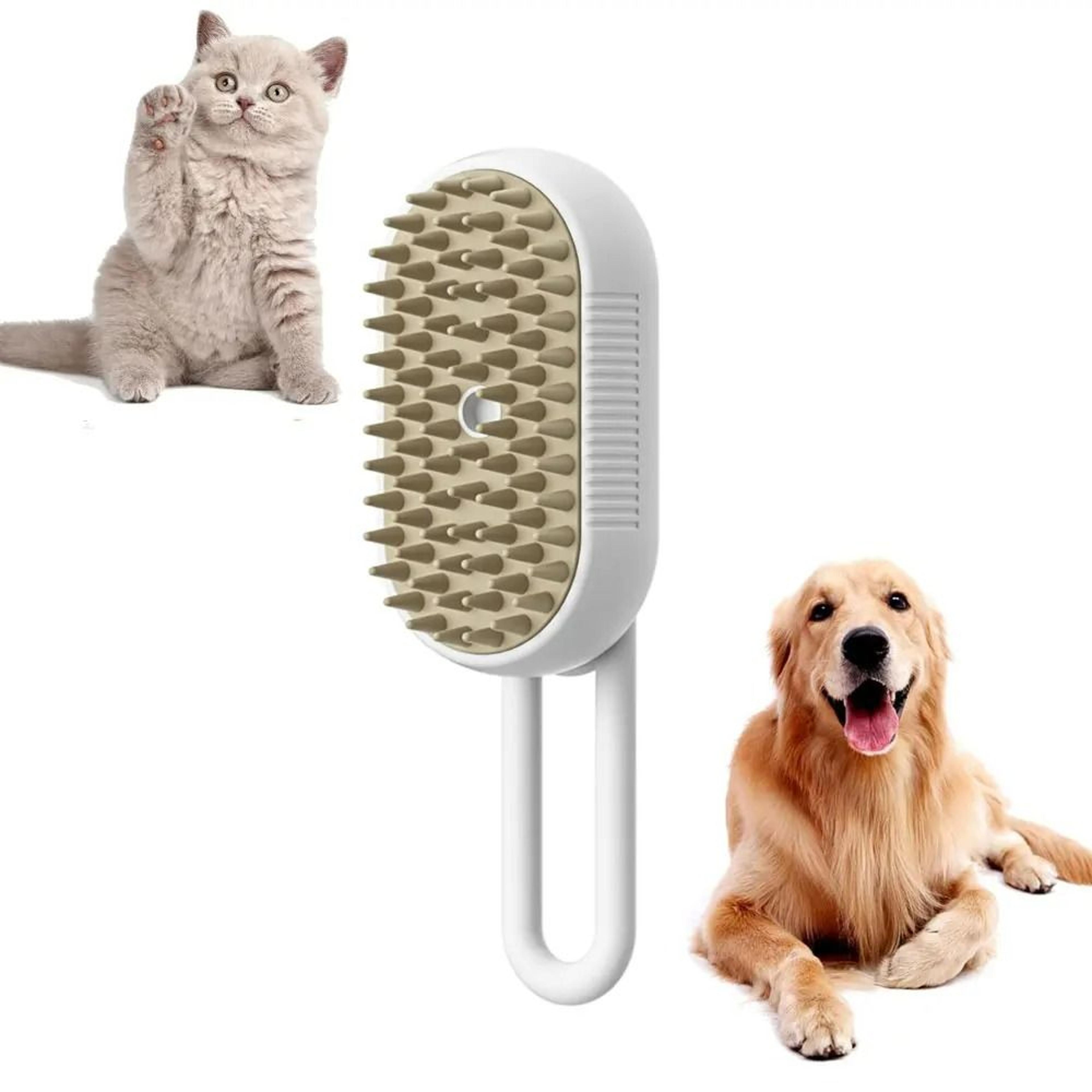 3-in-1 rechargeable steam grooming brush