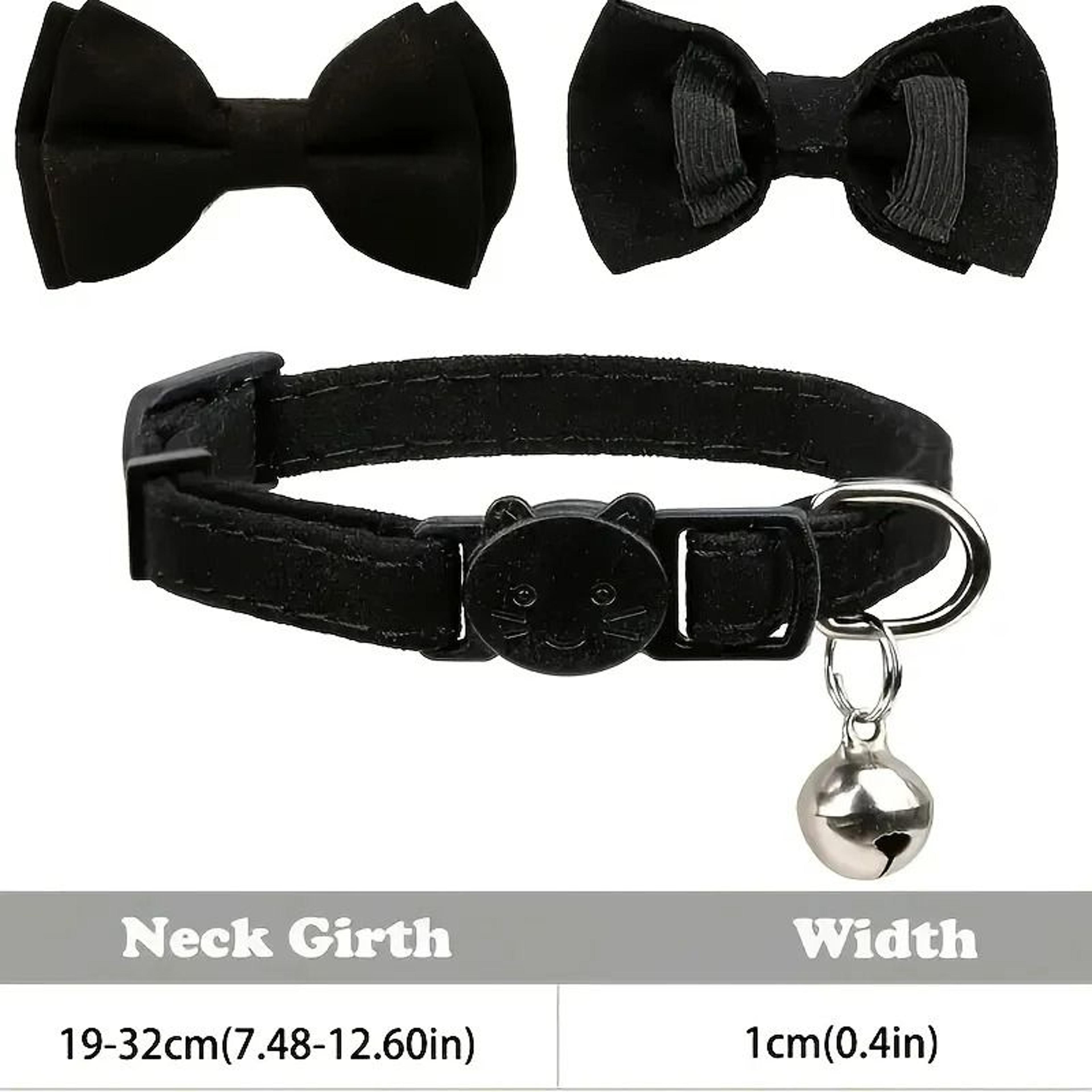 Customizable Engraved Cat Bow Tie  ID Collar Set 2