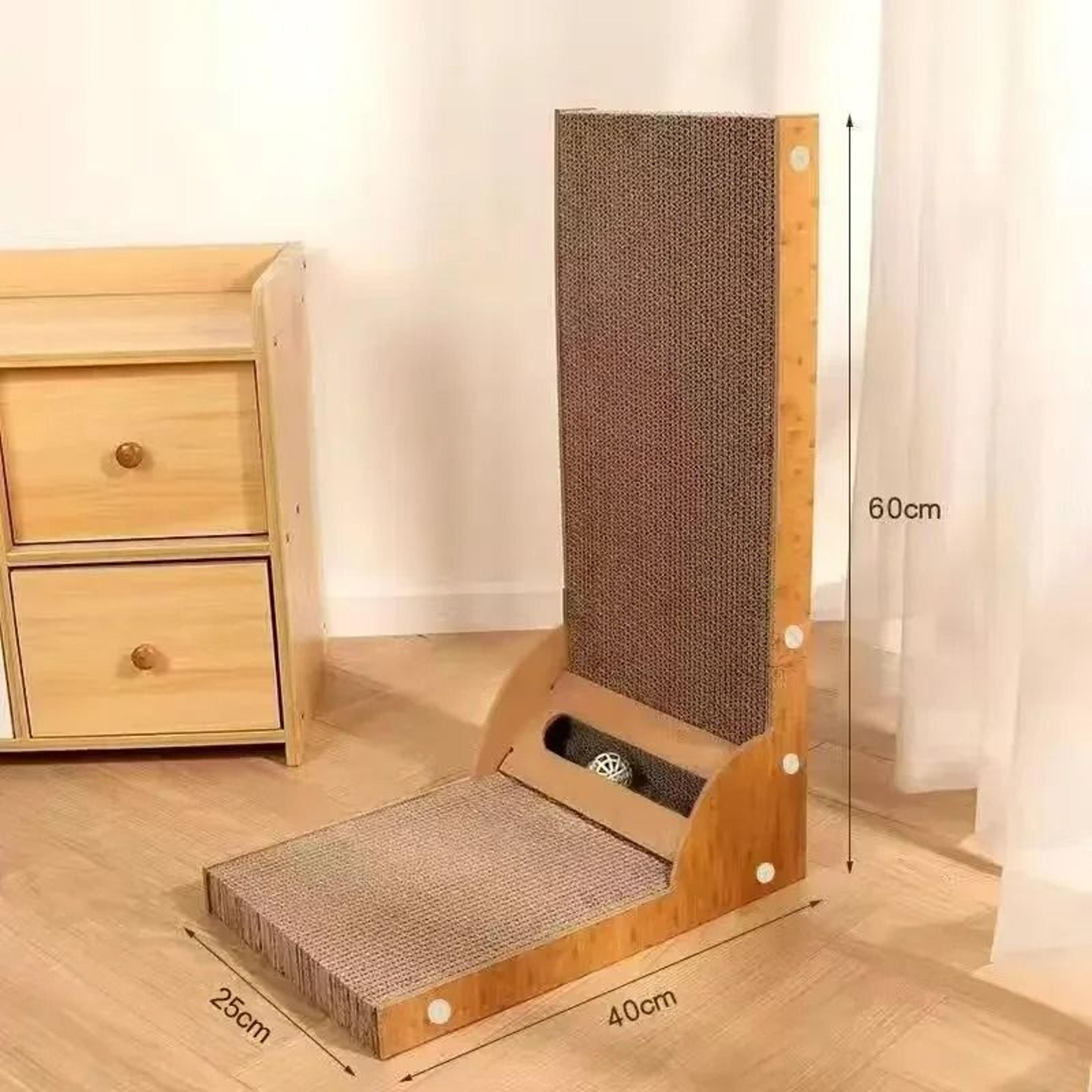 Modern Detachable Wooden Cat Scraper And Training Lounge 6