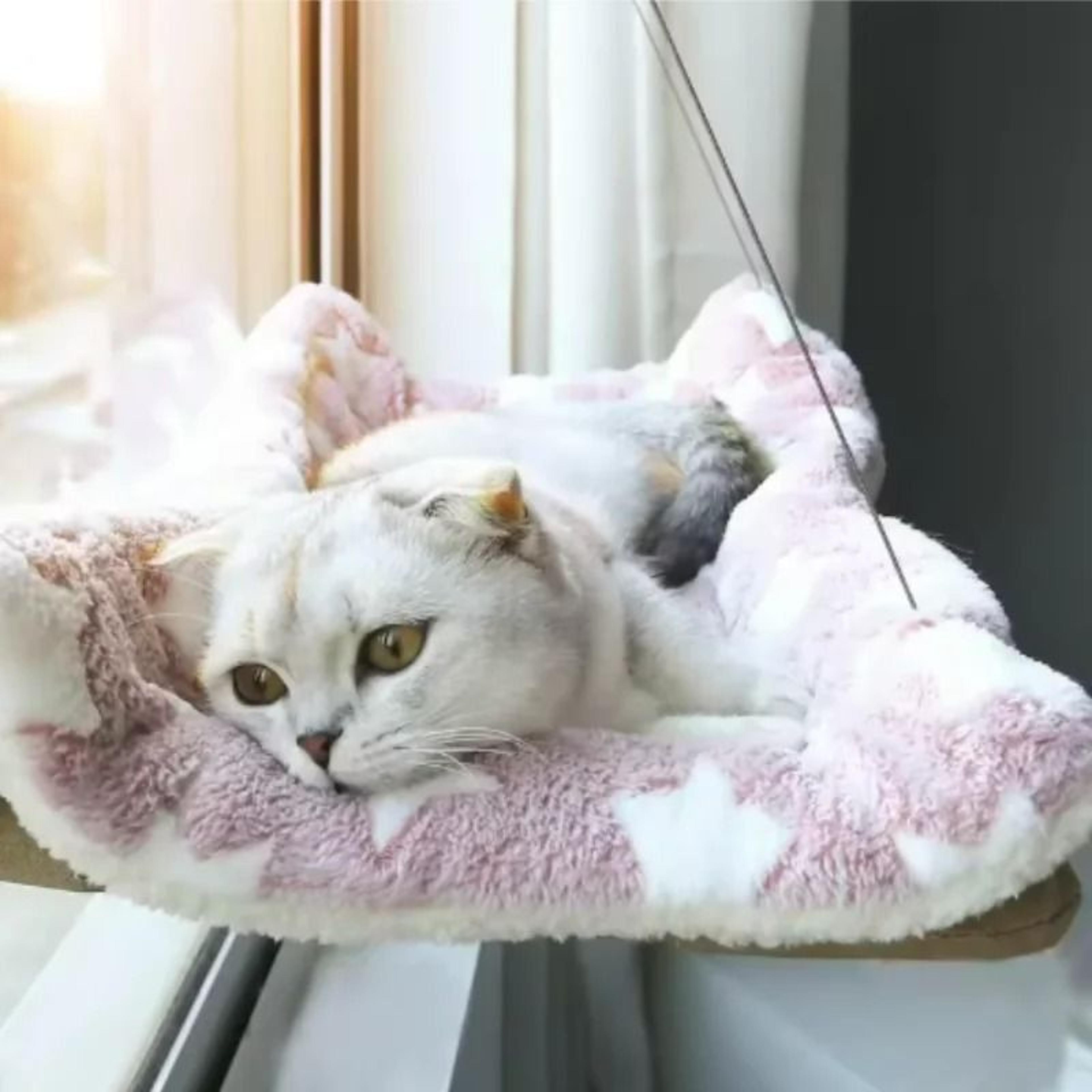 Sunny WindowMounted Cat Hammock  Safety Lounge 0
