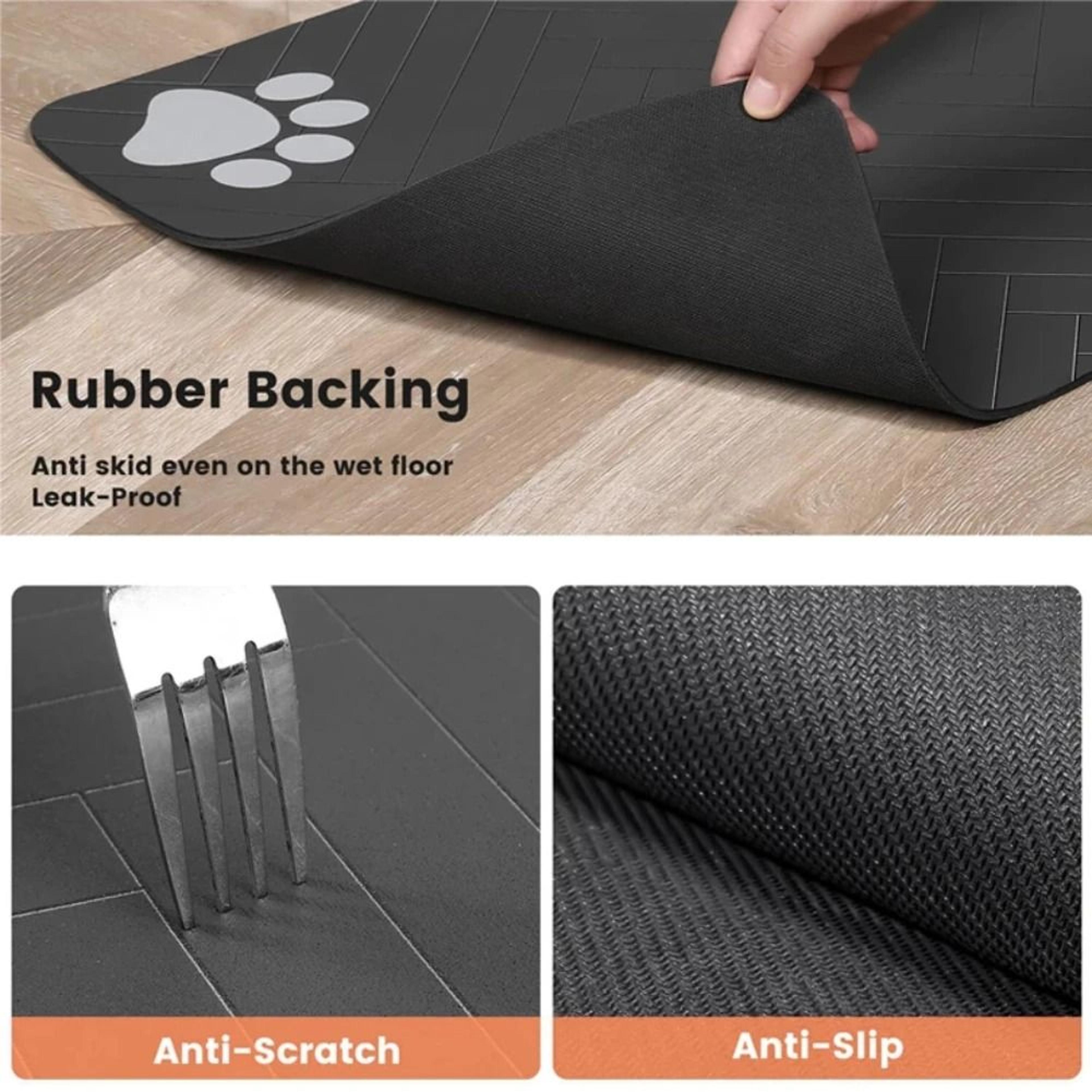 QuickDry Absorbent Pet Feeding  Bowl Placemat 2