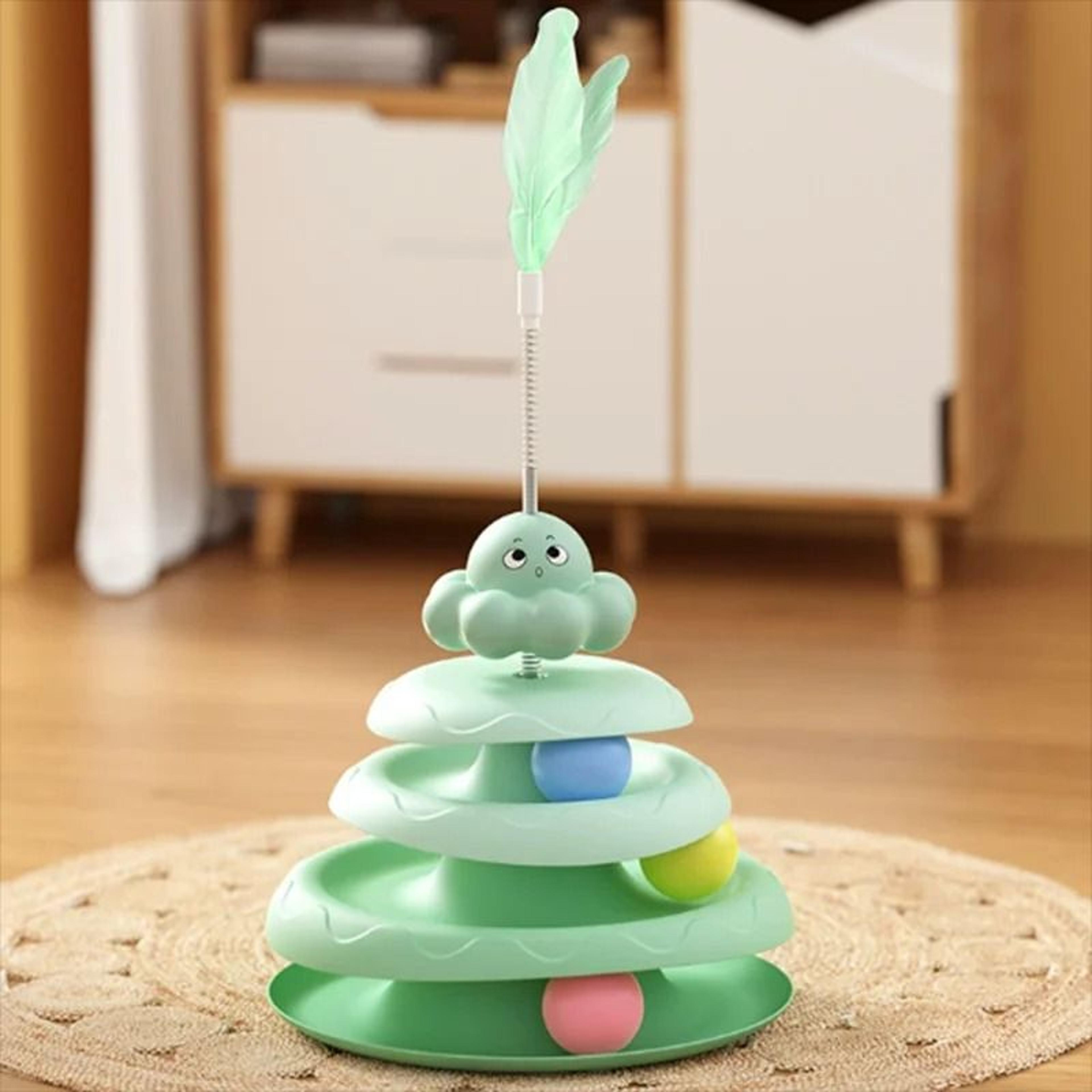 OctopusInspired 3Tier Tower  Interactive Teaser Toy 11