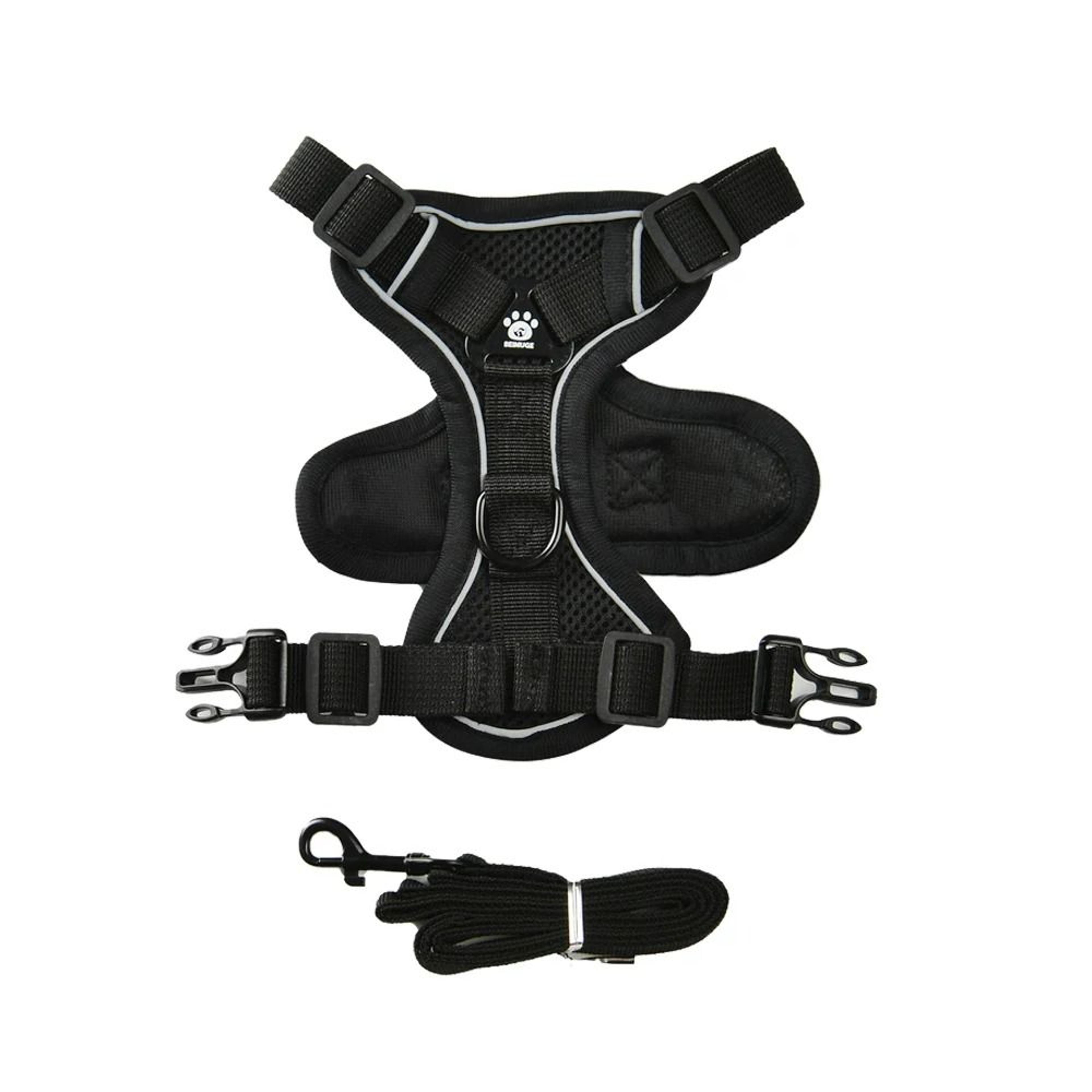 Reflective Breathable StepIn Pet Harness  Leash Set 2