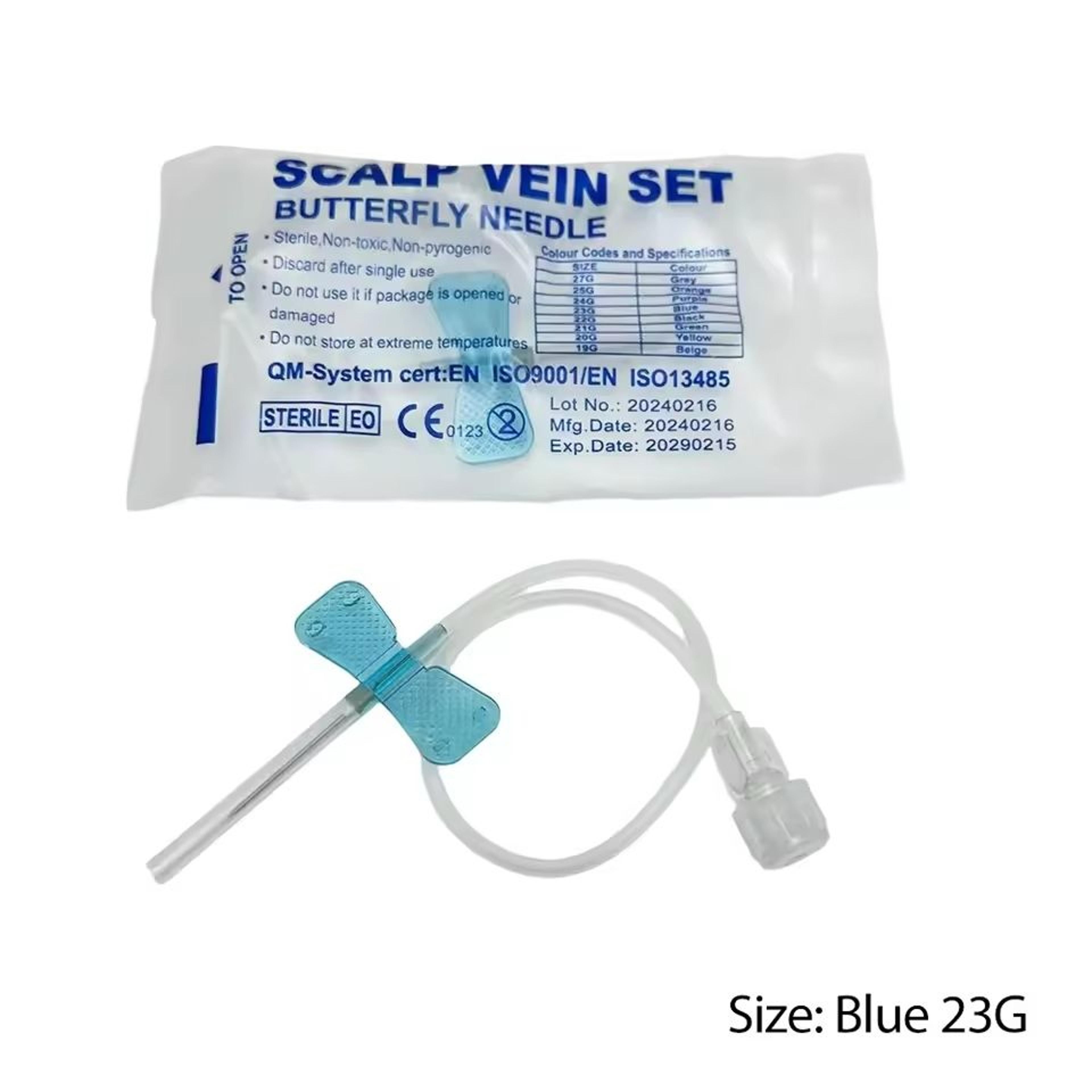 Professional Disposable Butterfly Infusion Needle 50Piece Bulk Pack 8