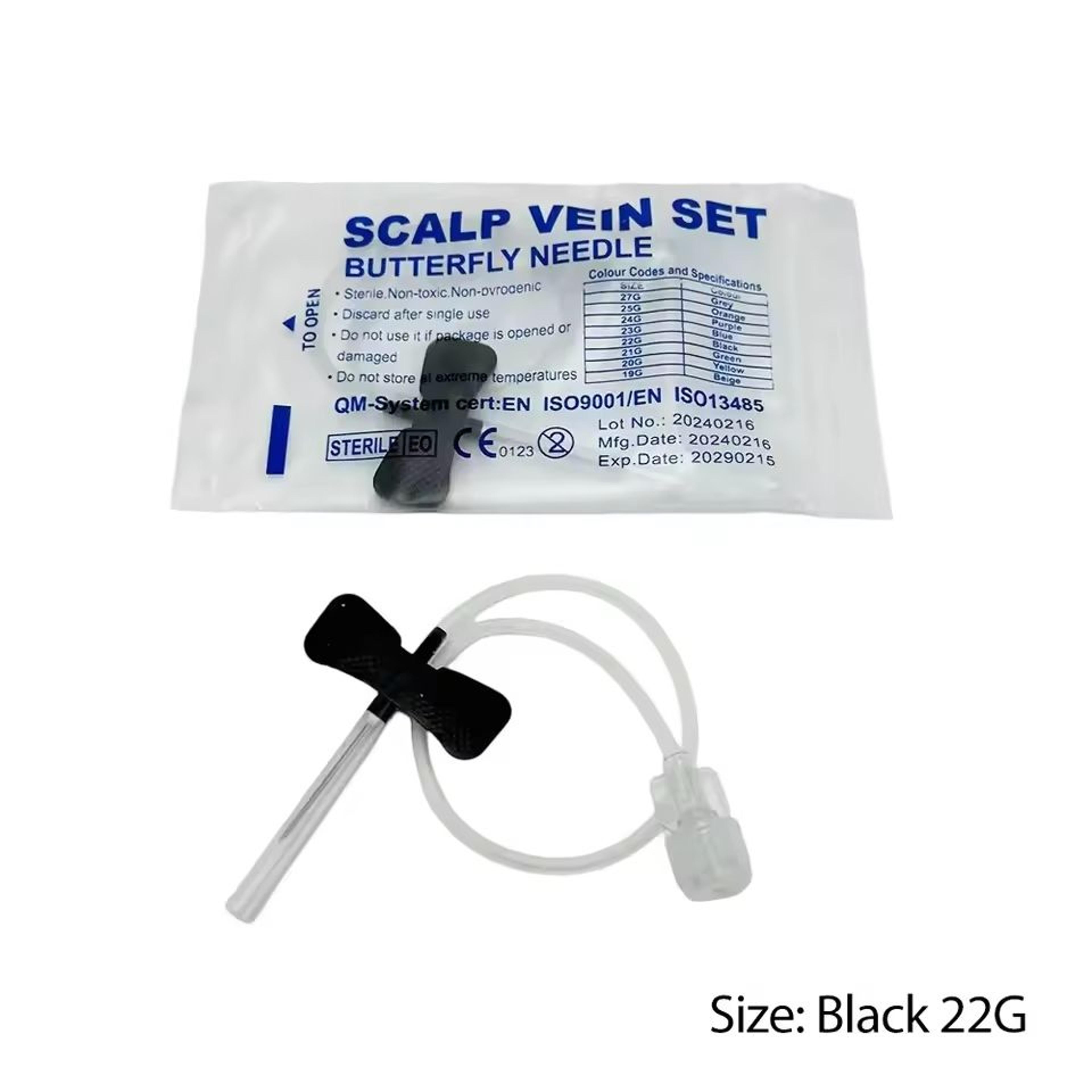 Professional Disposable Butterfly Infusion Needle 50Piece Bulk Pack 6