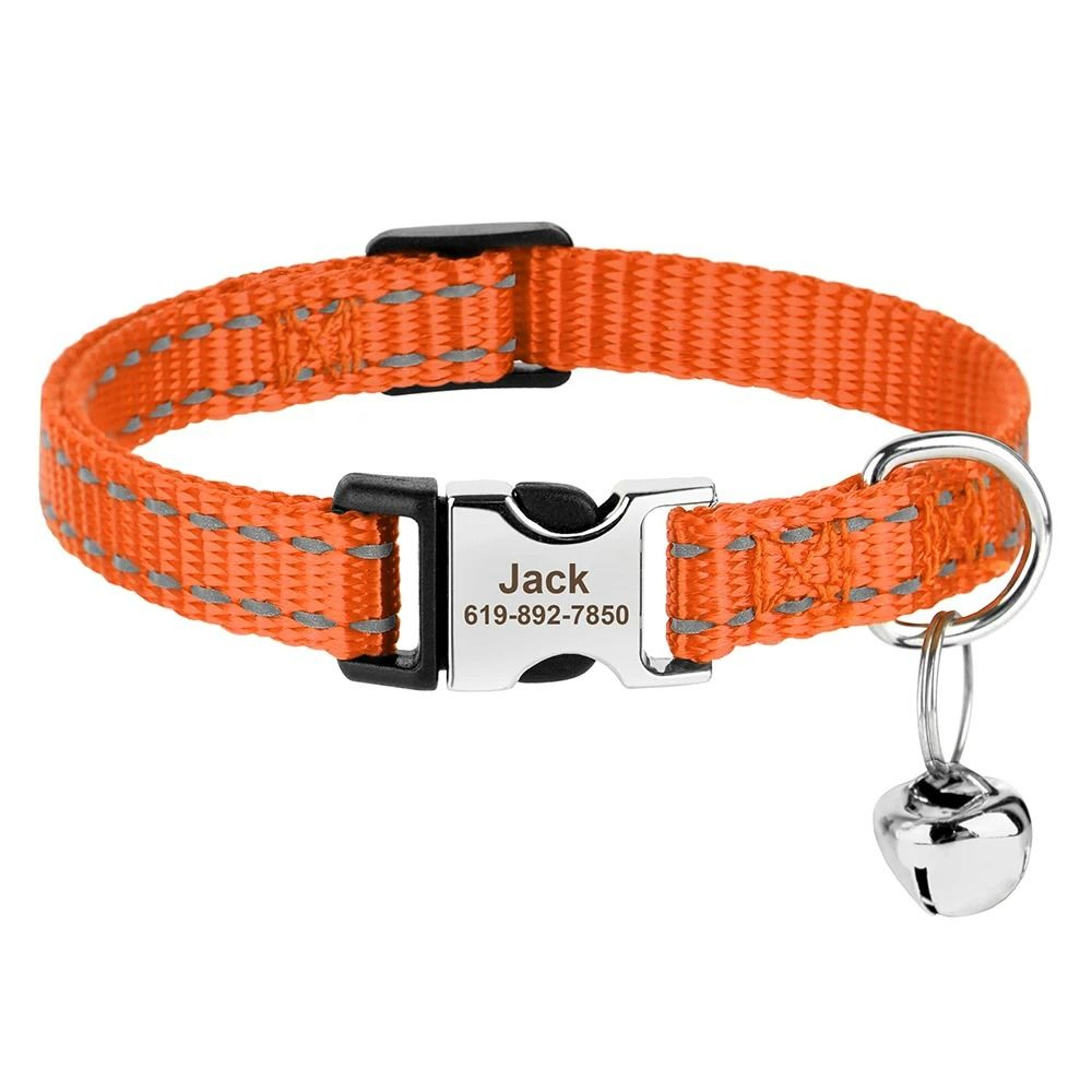 Customized Reflective Safety ID Cat  Puppy Collar 9