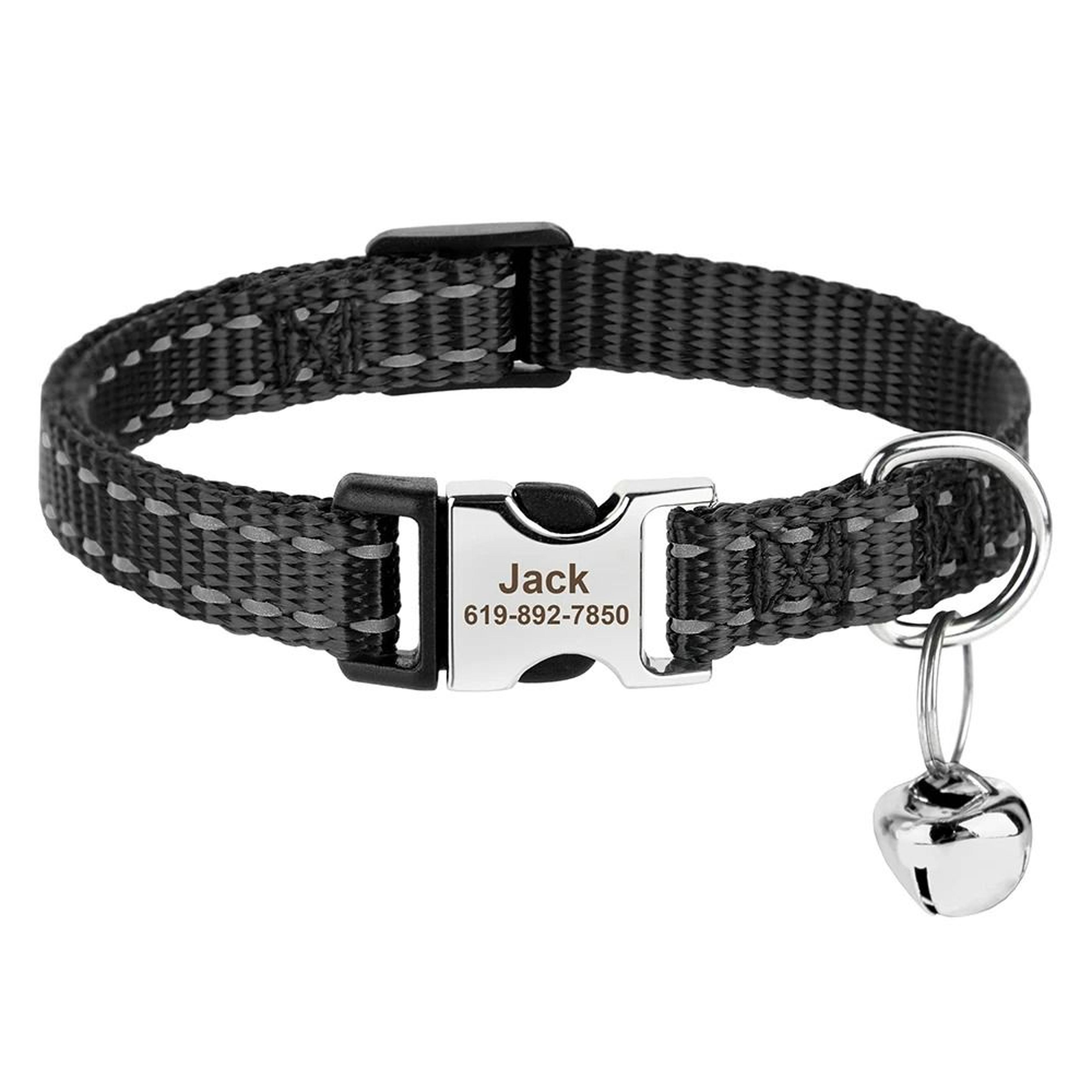 Customized Reflective Safety ID Cat  Puppy Collar 12