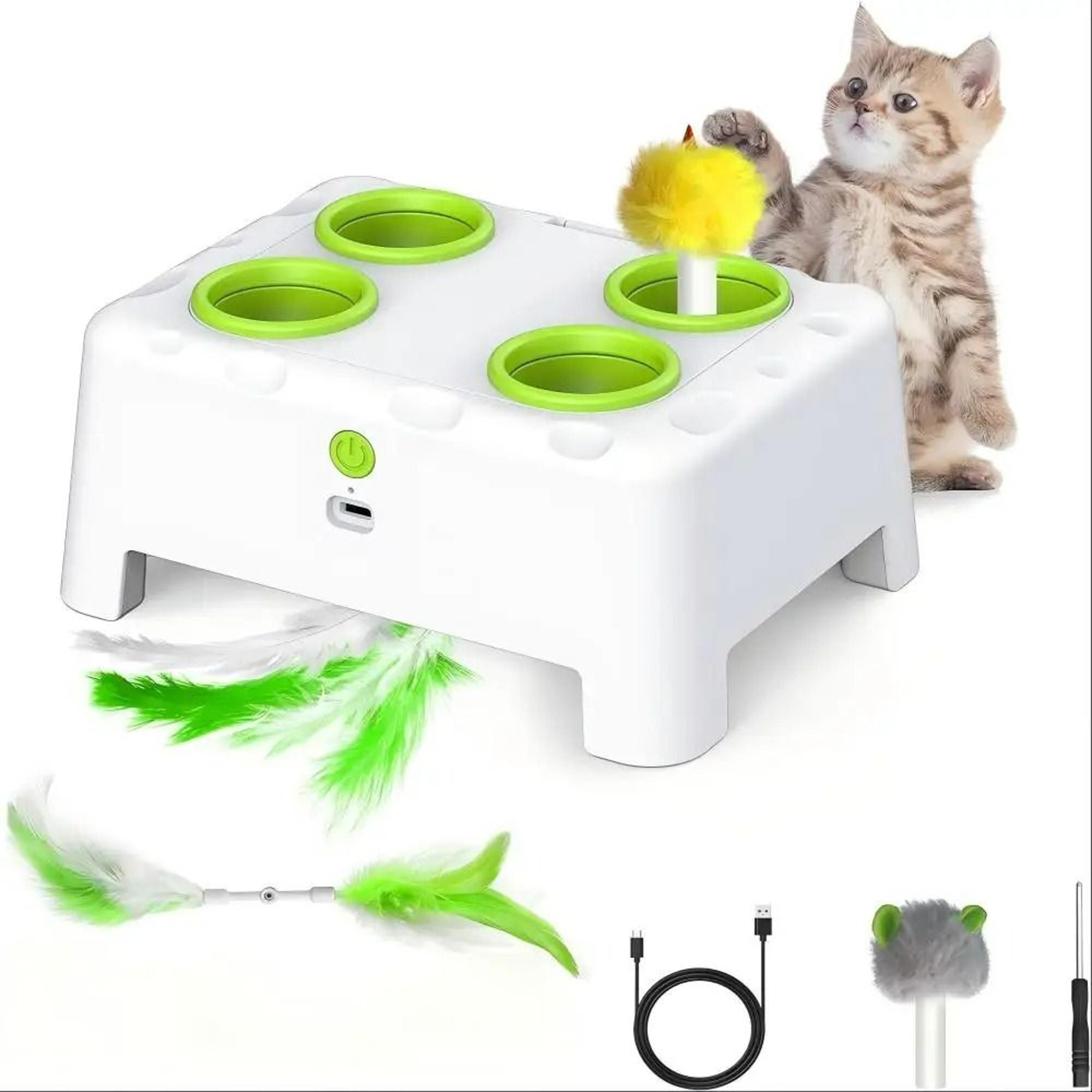 2in1 Smart Interactive WhackAMole Cat Toy 0