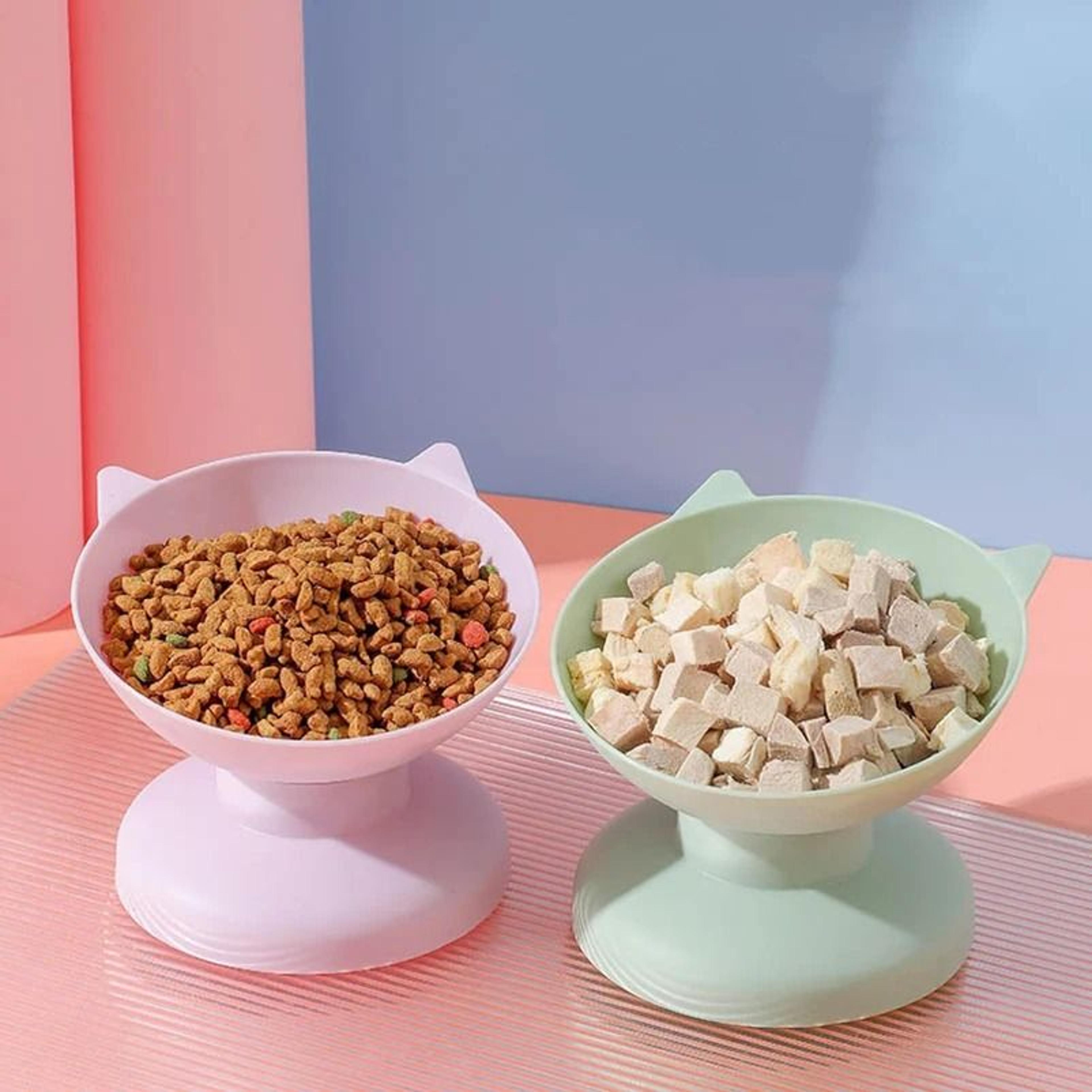 Ergonomic Elevated NeckGuard Pet Feeding Bowl 0