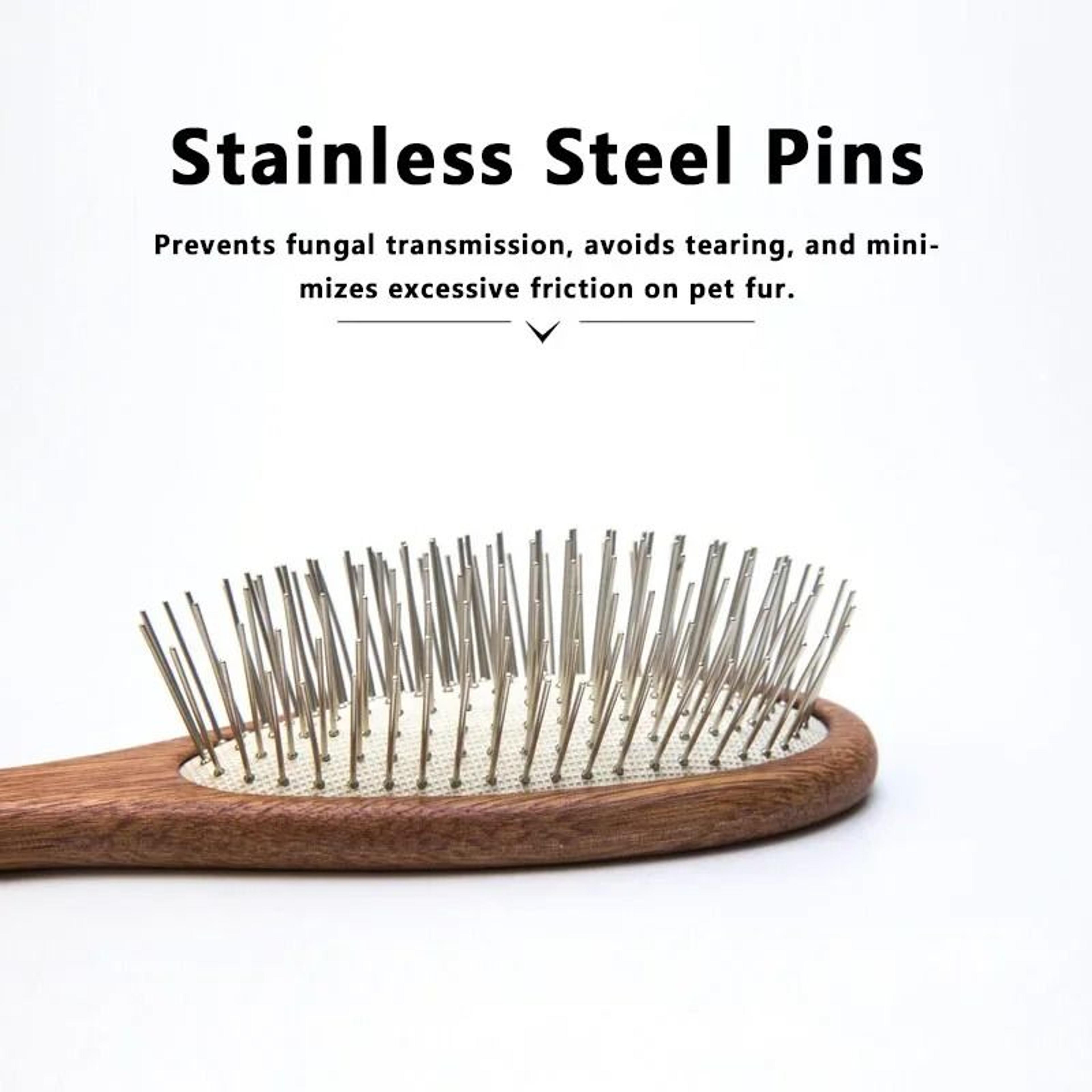 Professional LongPin Slicker Brush  Detangling Cushion Comb 4