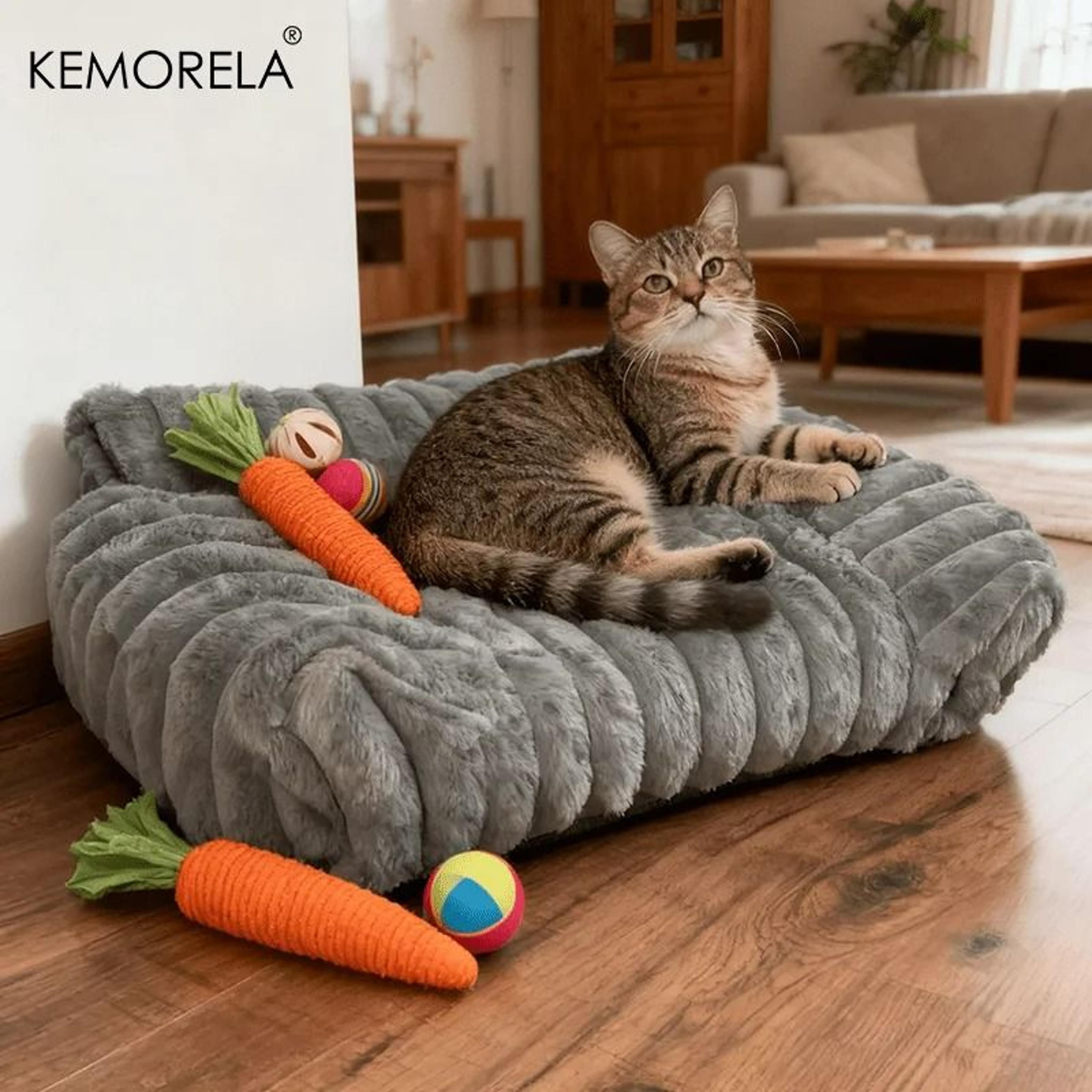 Modern Striped Pet Sofa Bed 4