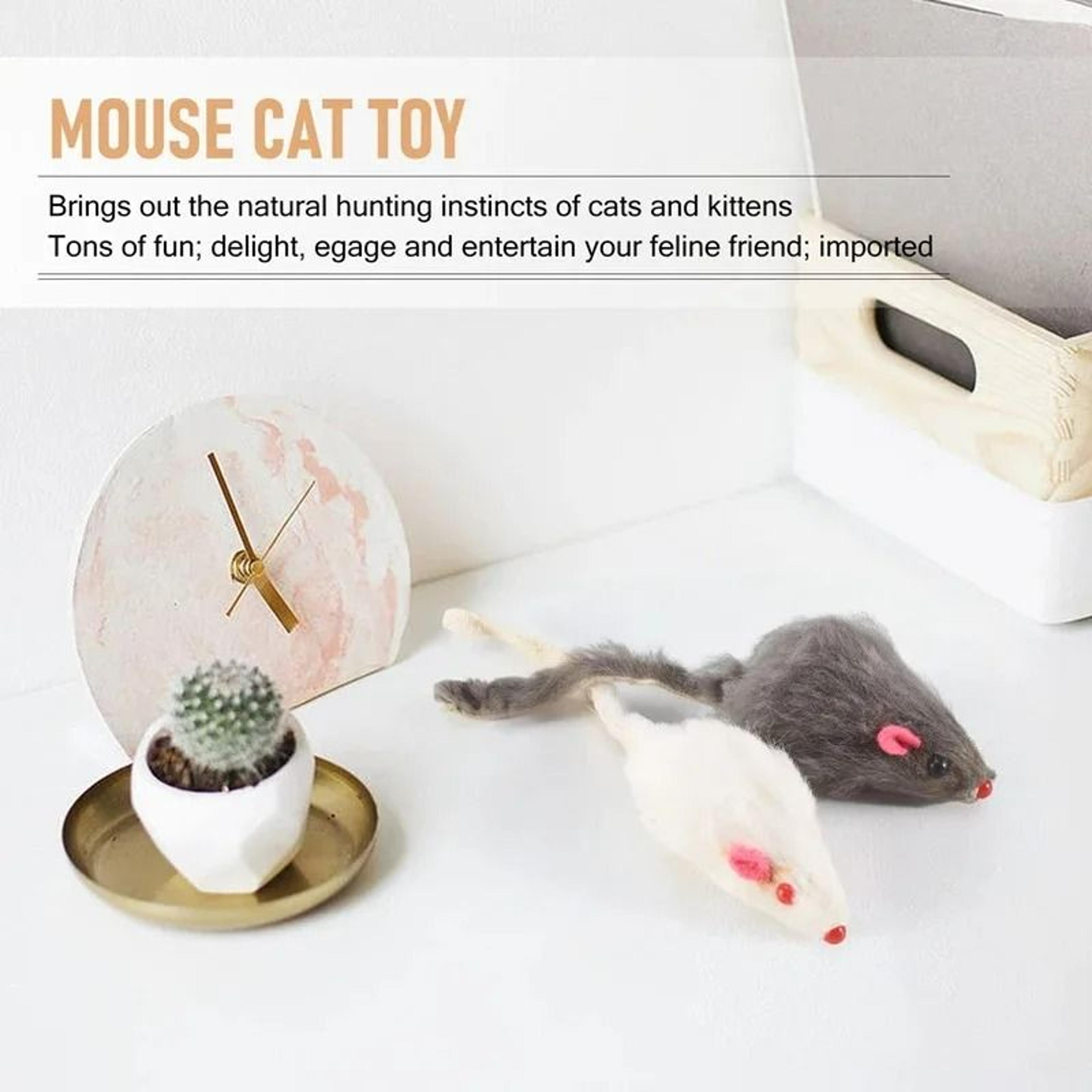 Classic Plush Mouse Interactive Toy Set 10Pack 4
