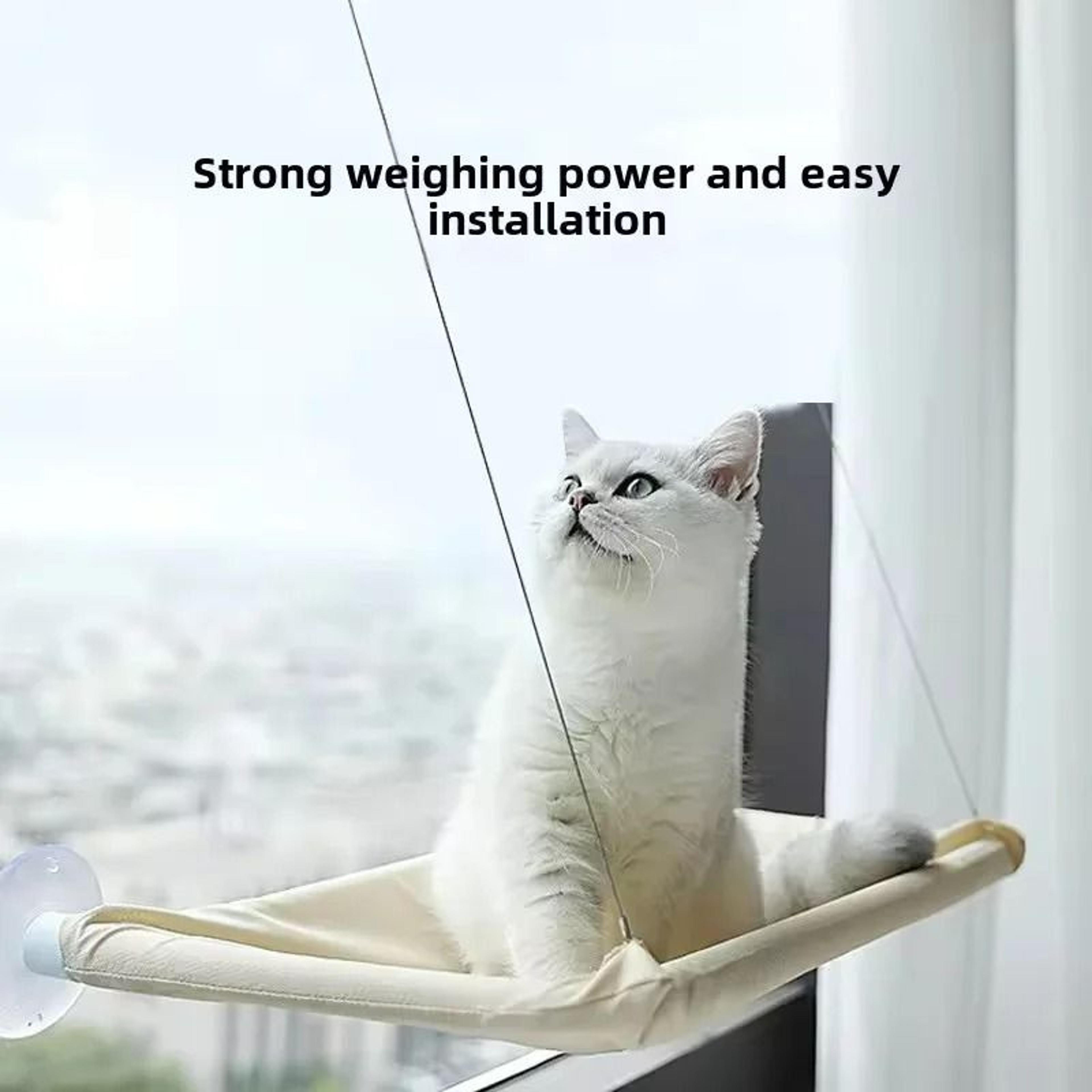 SpaceSaving Elevated Window Hammock  Sun Lounger 2