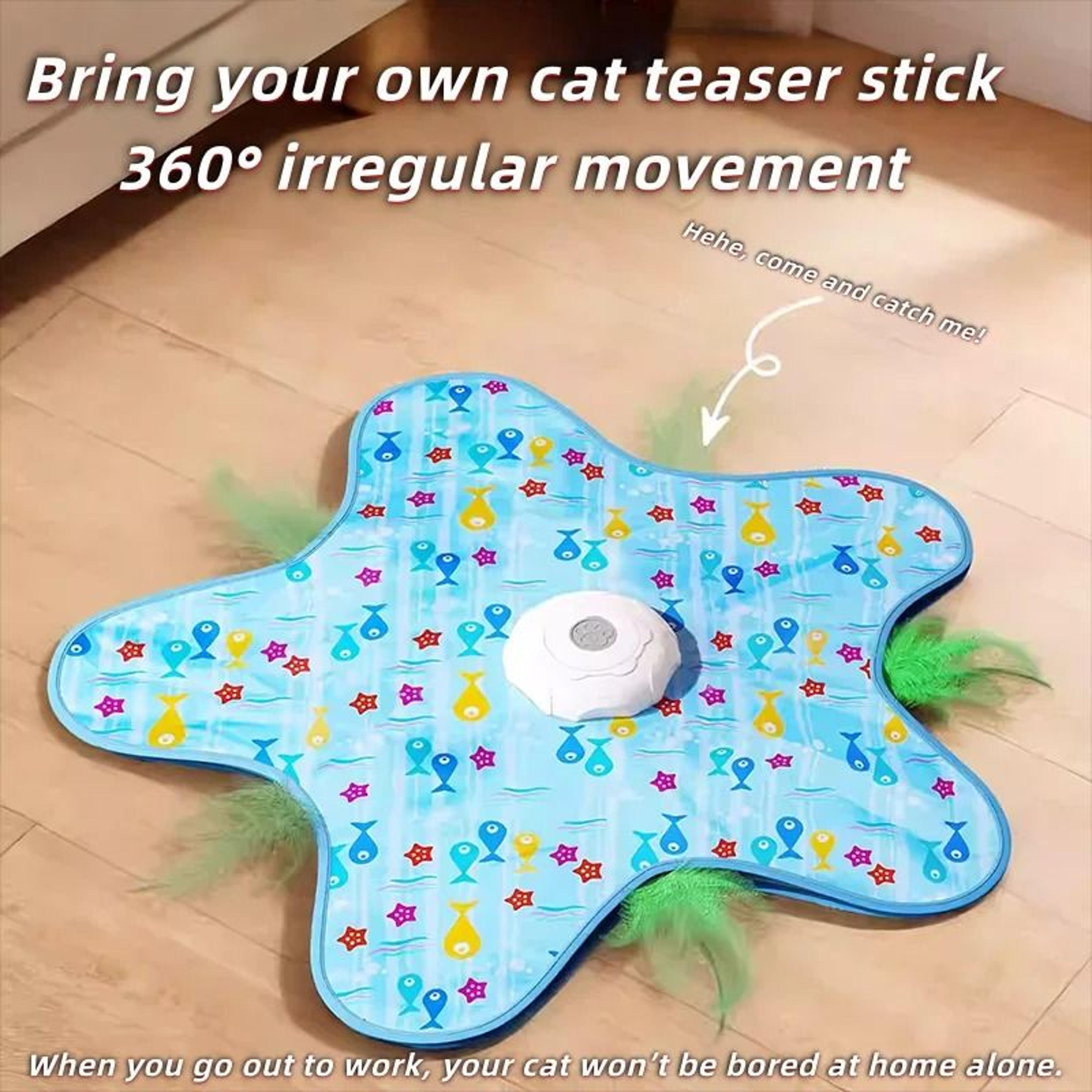 Interactive Cat Hunting Blanket  Automatic Rotating Teaser Toy 4