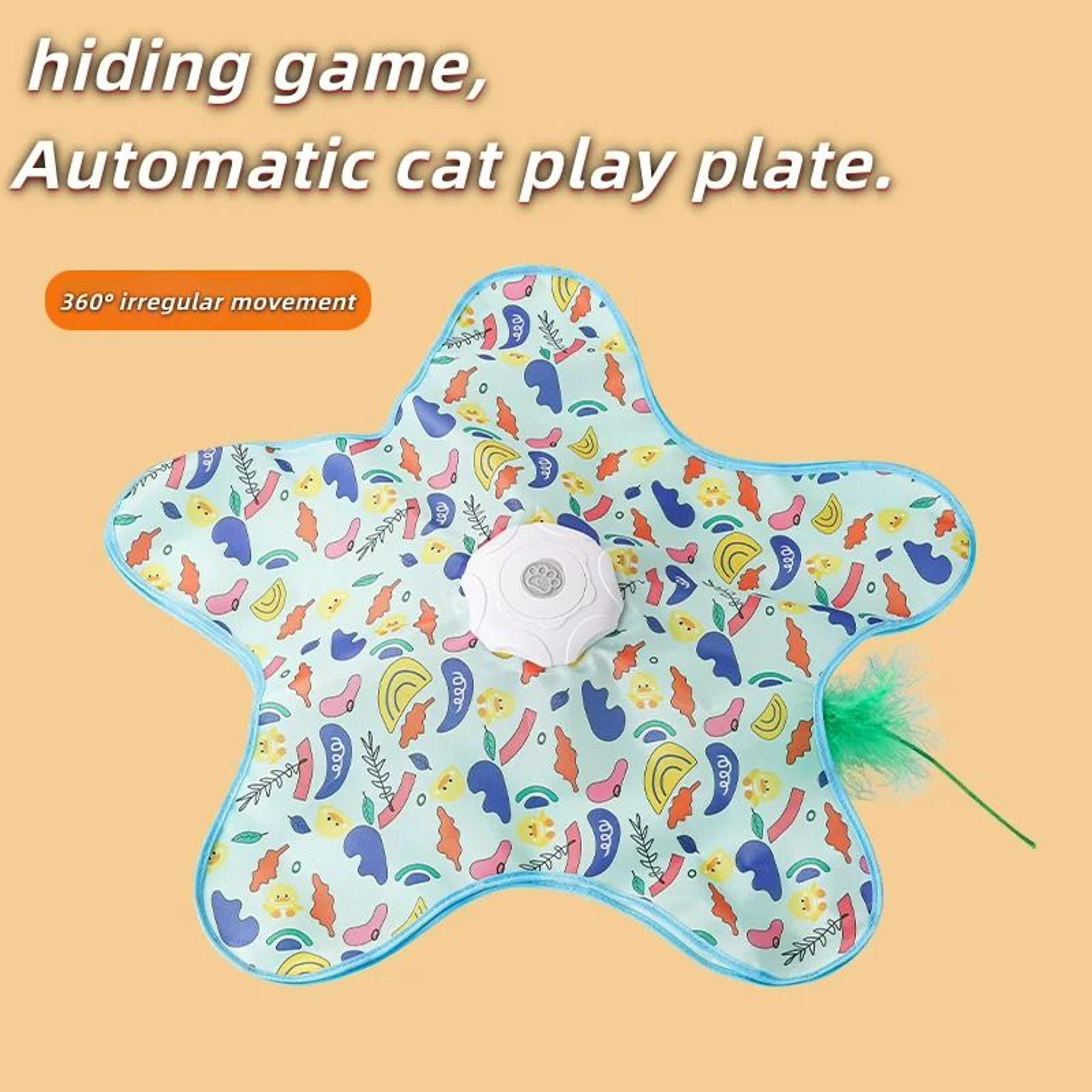 Interactive Cat Hunting Blanket  Automatic Rotating Teaser Toy 7