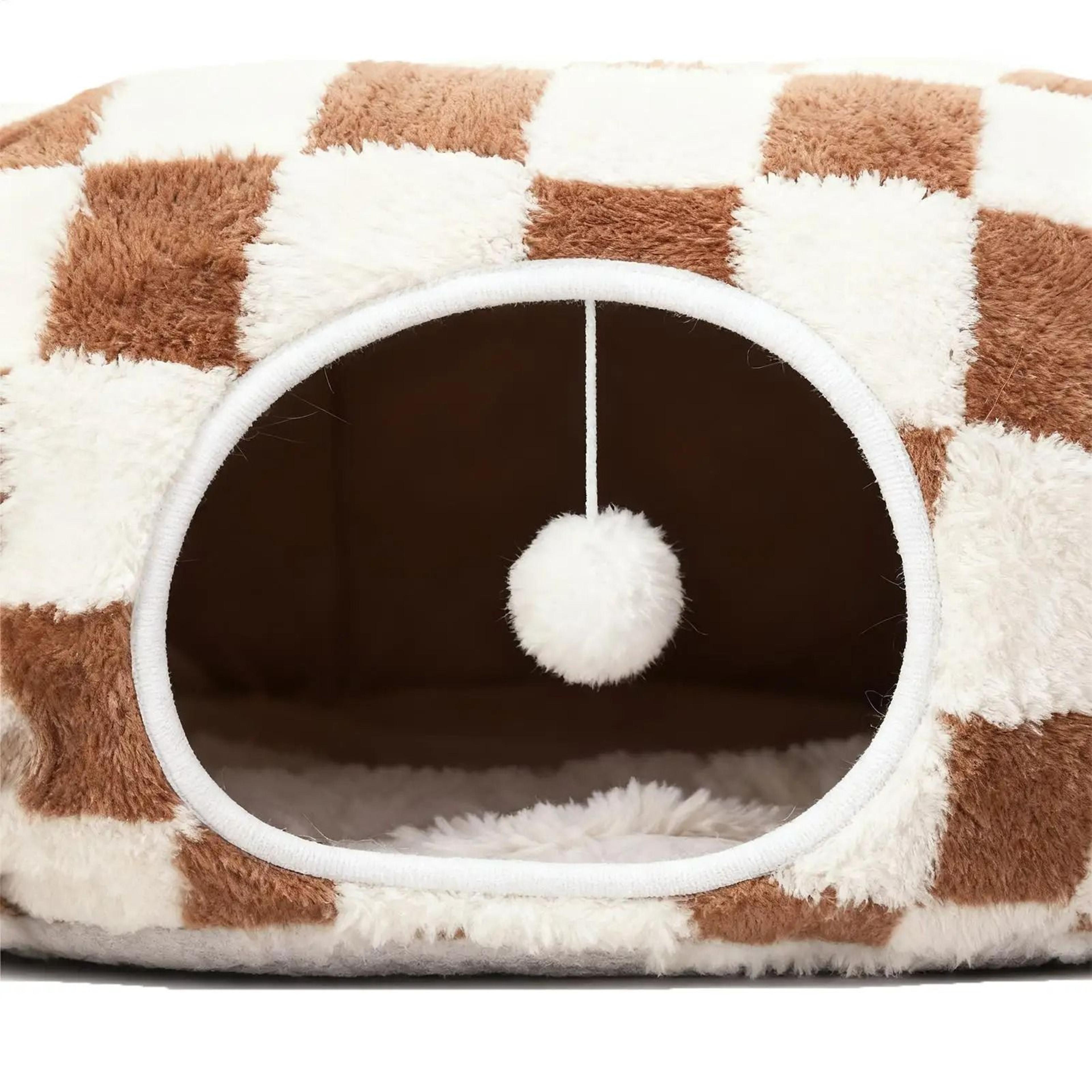 Interchangeable 2in1 Cat Tunnel Bed With Interactive Hanging Toy 5