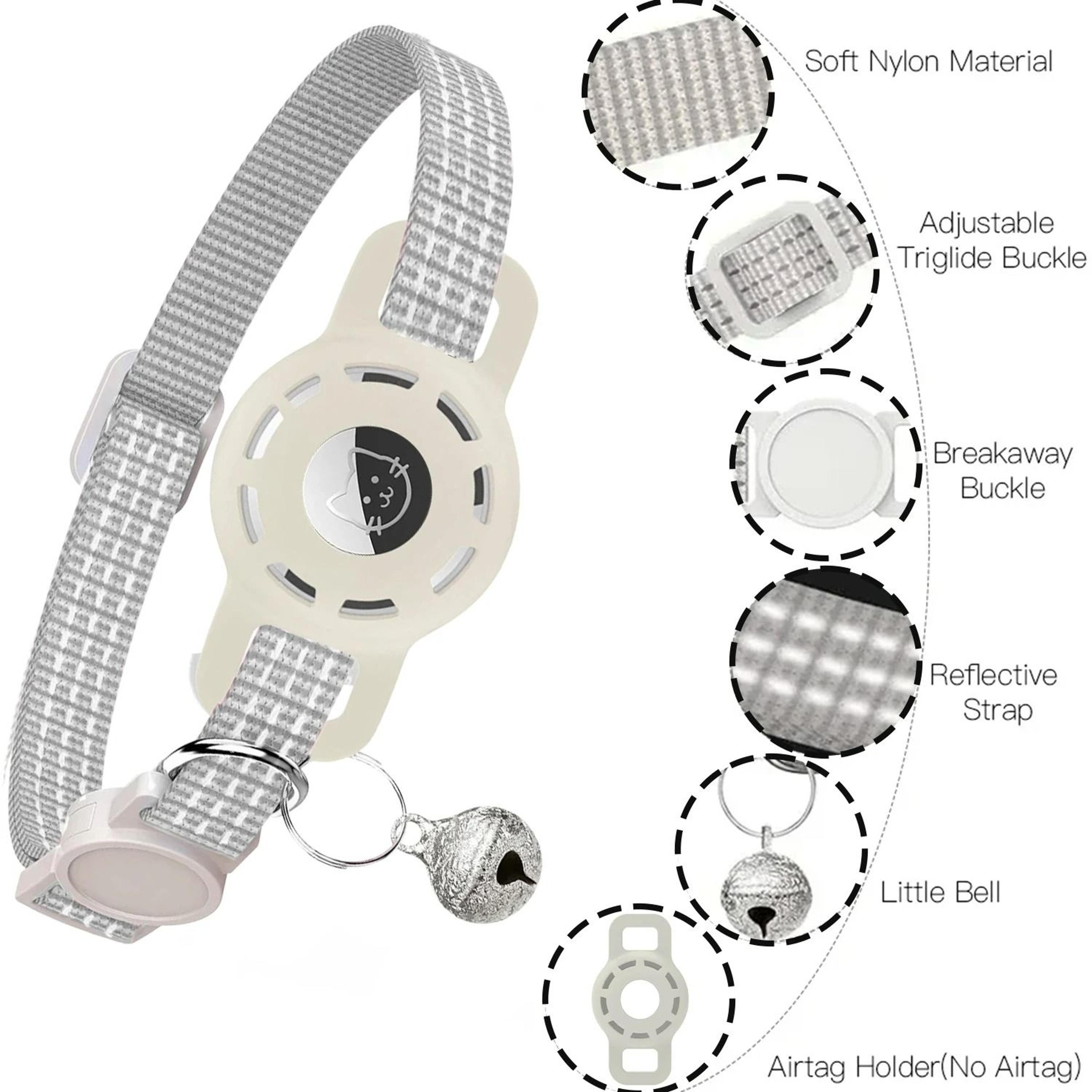 Reflective AirTagCompatible Safety Cat Collar With Breakaway Buckle 1