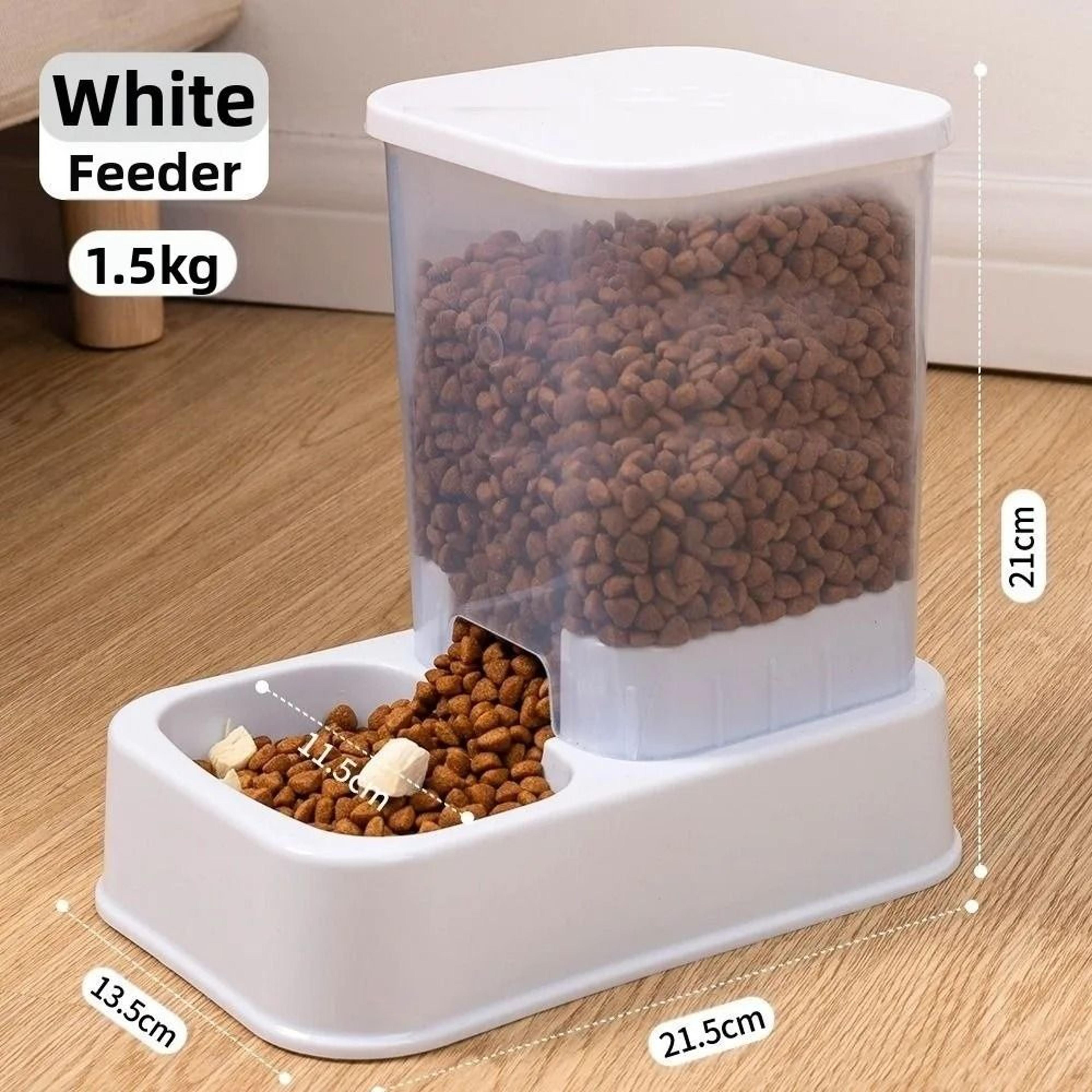 Automatic GravityFed Pet Food And Water Dispenser Set 10