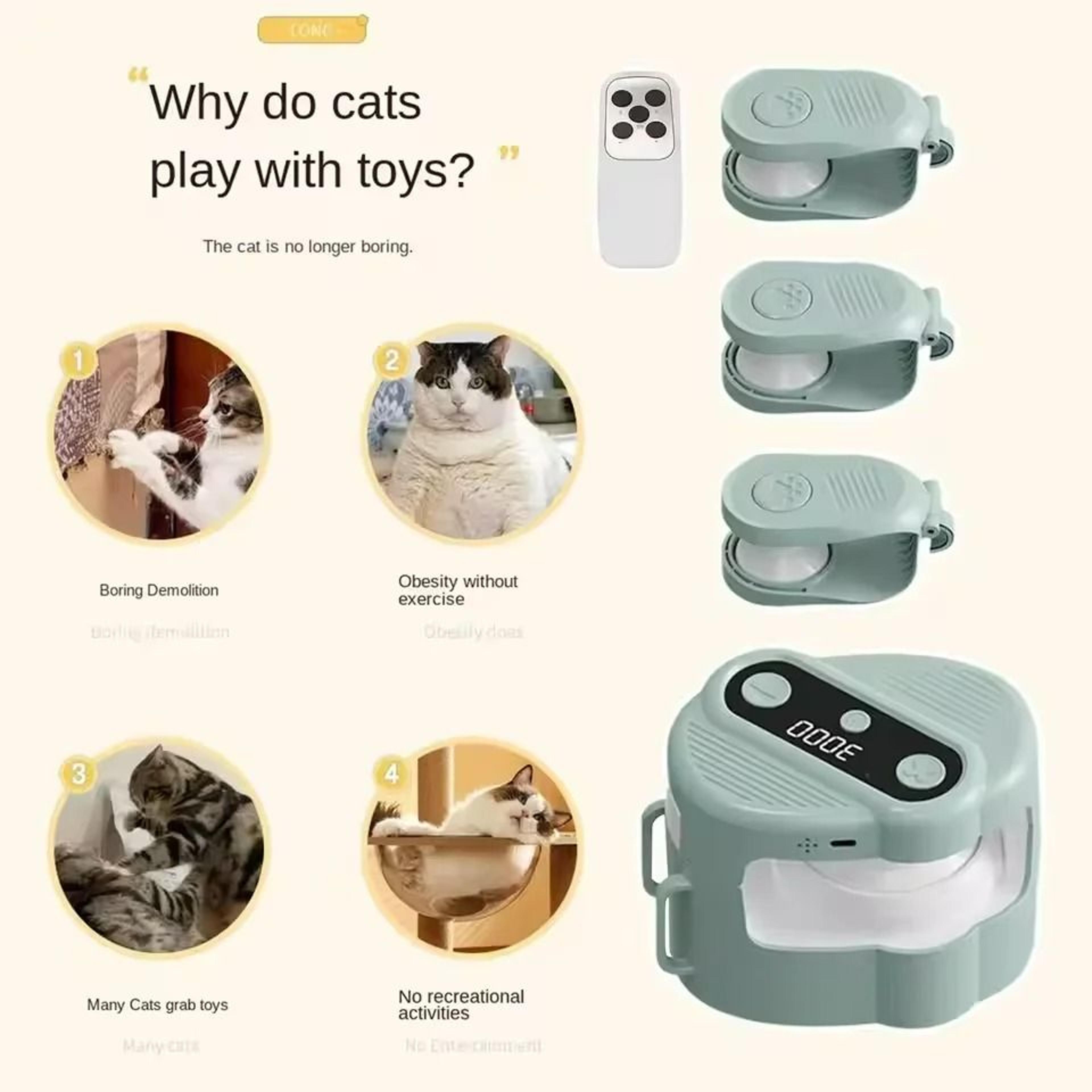 RemoteControlled Smart Cat Chaser With Bird Sounds  DIY Trajectory 2