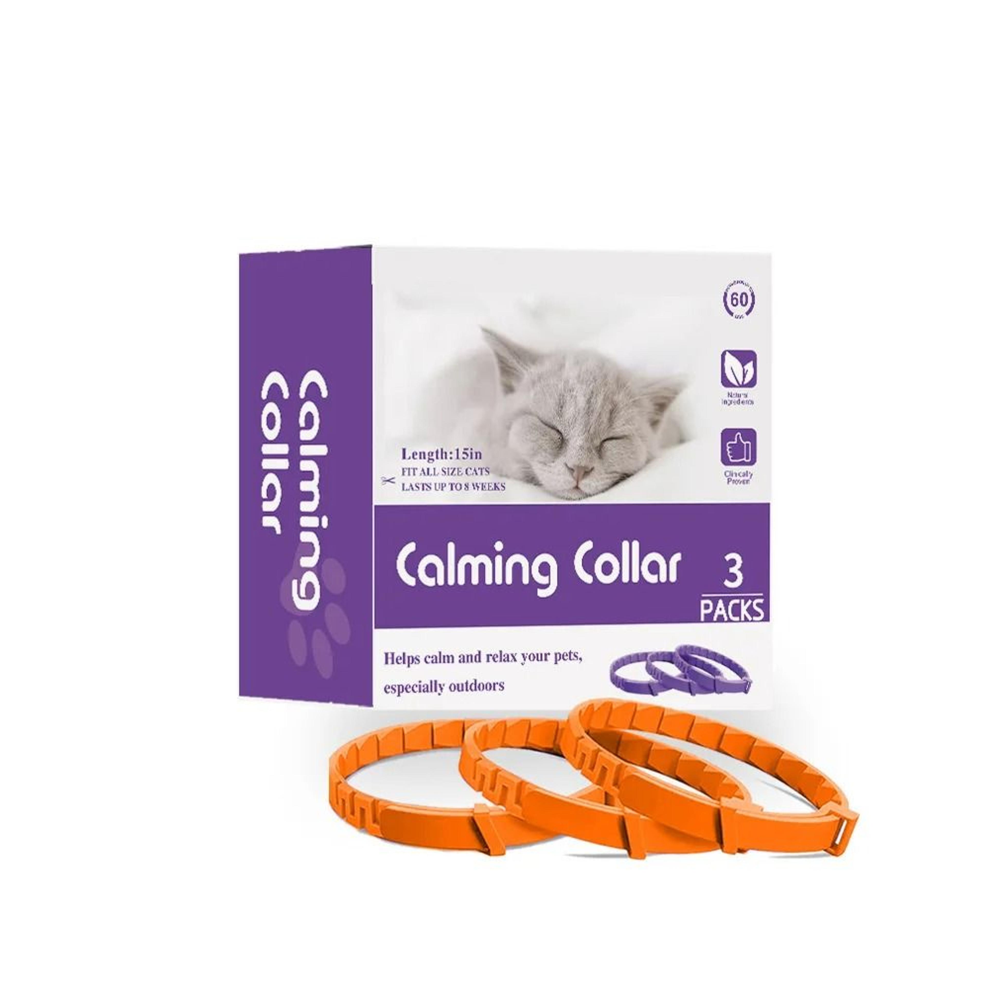 3Pack LongLasting Cat Calming Pheromone Collars For Anxiety  Stress Relief 10