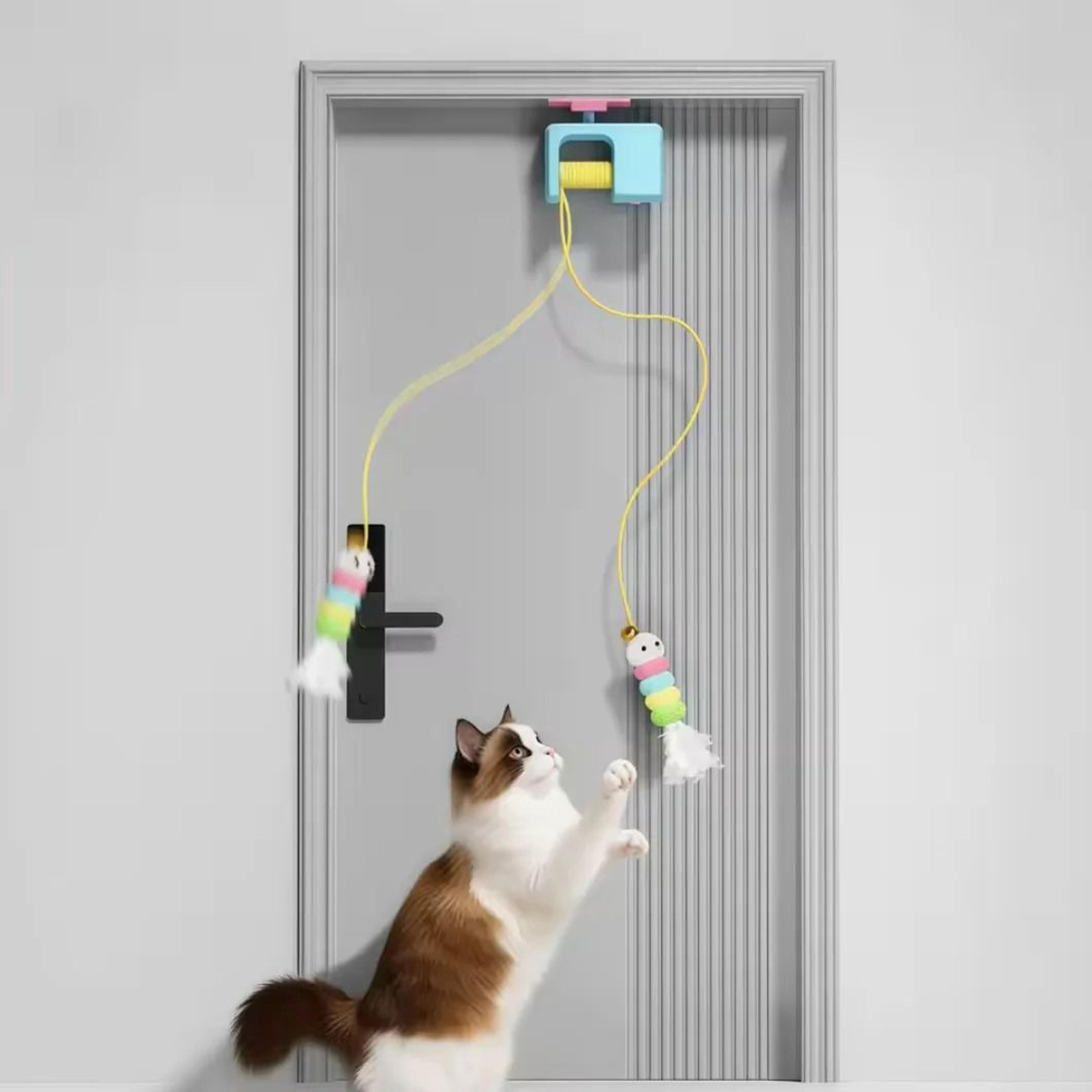 Hanging Automatic Flying Bird Cat Toy With Interactive Elastic Flight 6