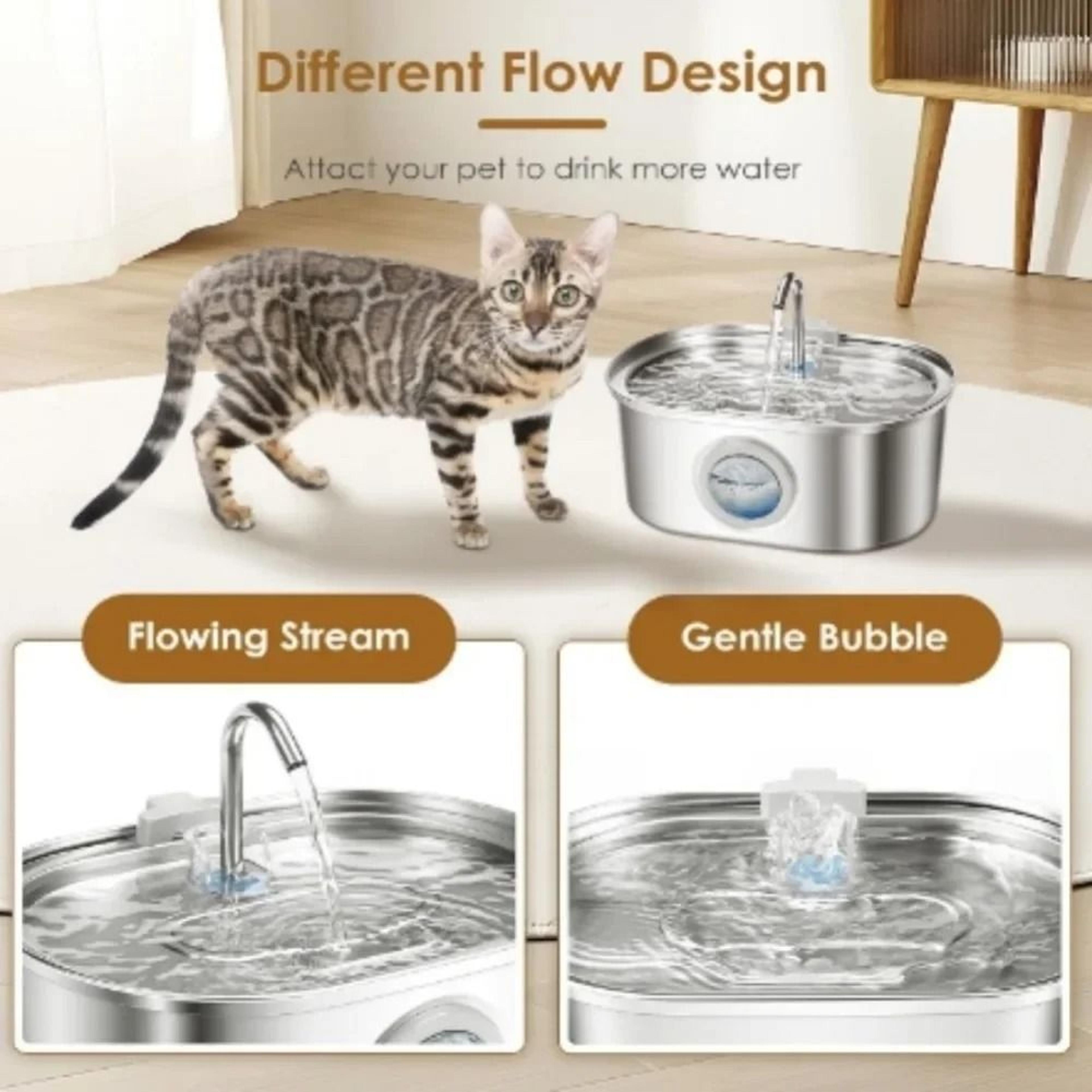 32L Stainless Steel UltraSilent Automatic Pet Water Fountain 5