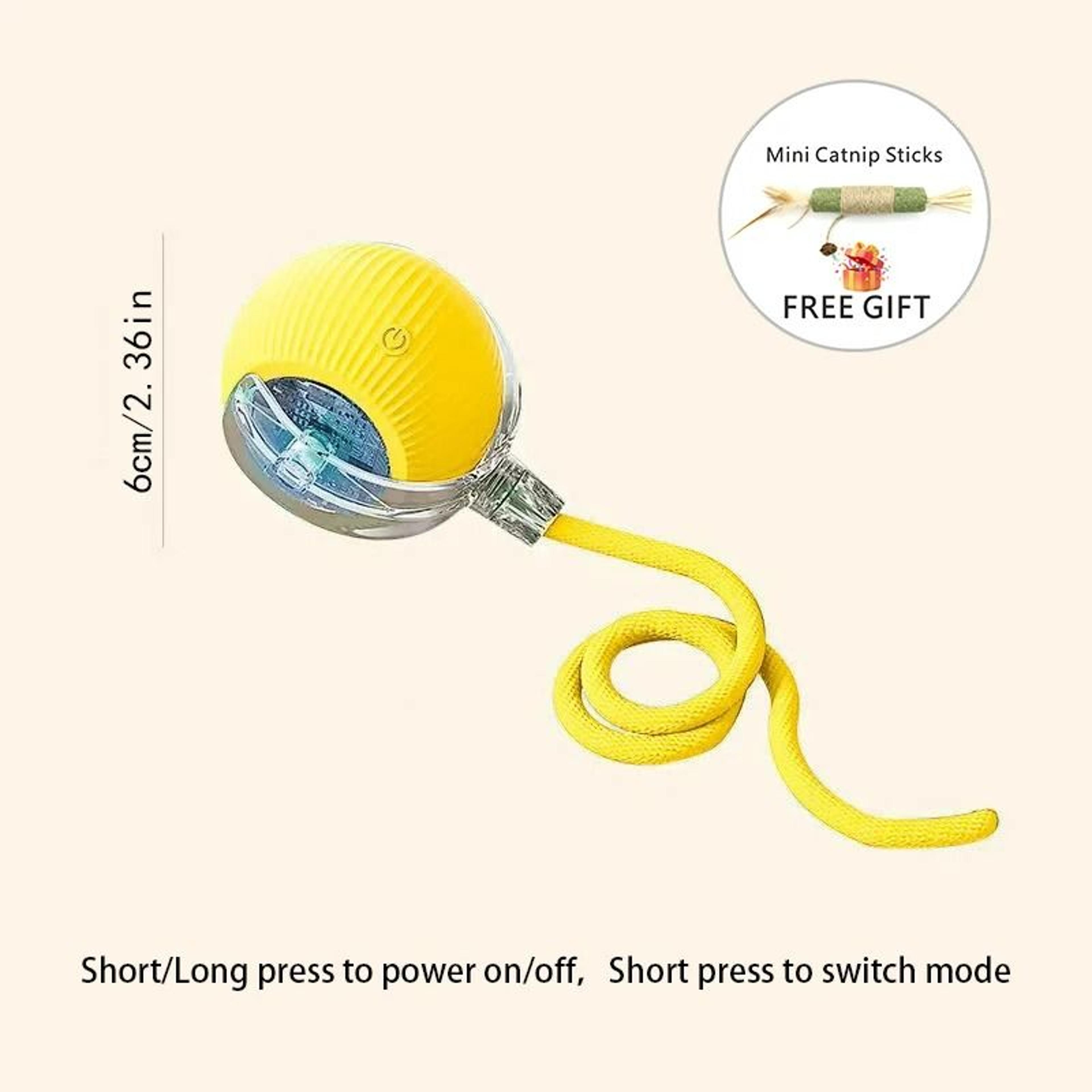 Smart Electric Automatic Rolling Ball With Tail Teaser 7